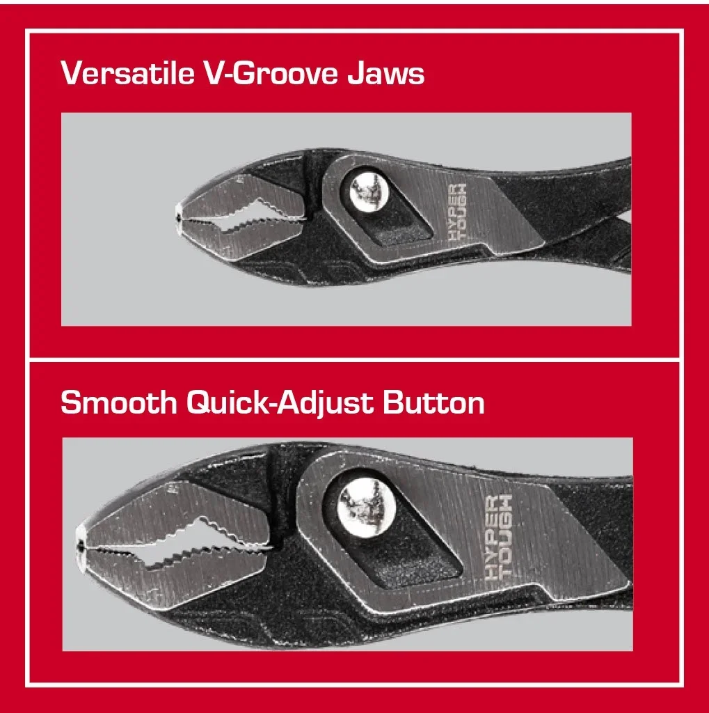 Everdaily Essentials 8-inch Push-button Slip-joint Pliers with Dual Material Ref. 0542