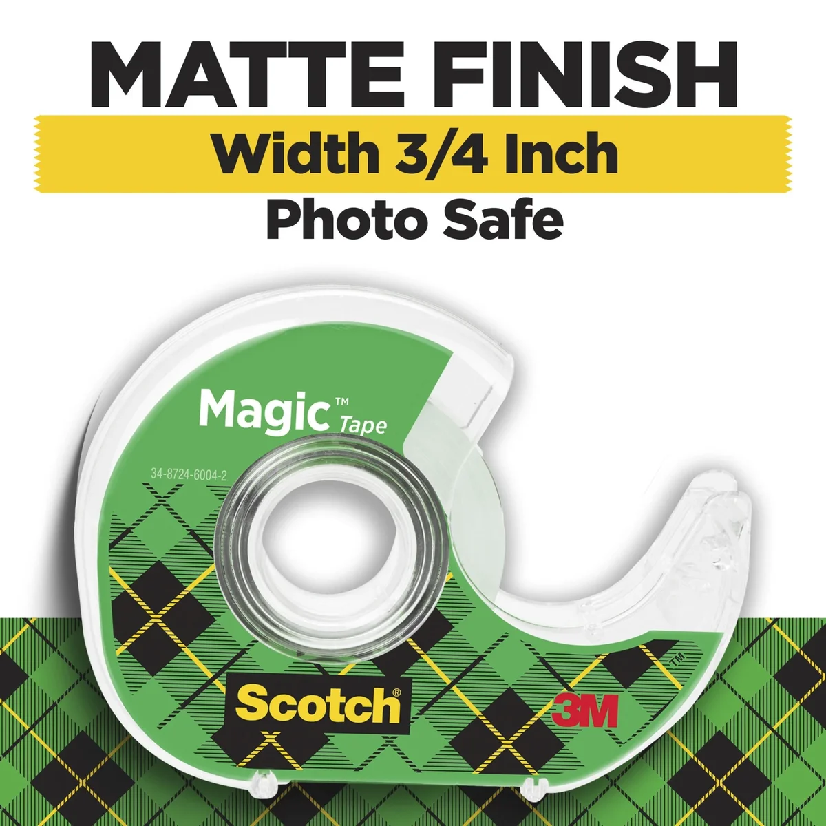 Scotch Magic Tape Dispensers, 3/4 in. x 650 in., 6 Dispensers 8519
