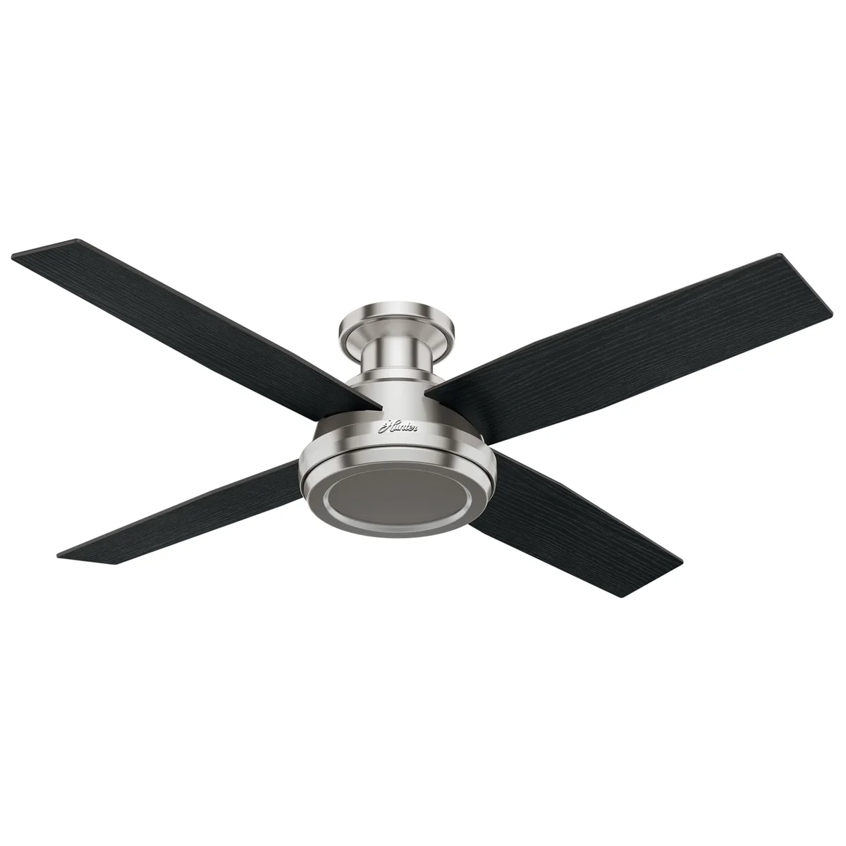 Everdaily Essentials 52 inch Indoor Ceiling Fan Light with Remote Control - Modern Ceiling Fan without Light, Low Profile Mount, 4 Blades, For Bedroom, Living Room, o Ref. 1382