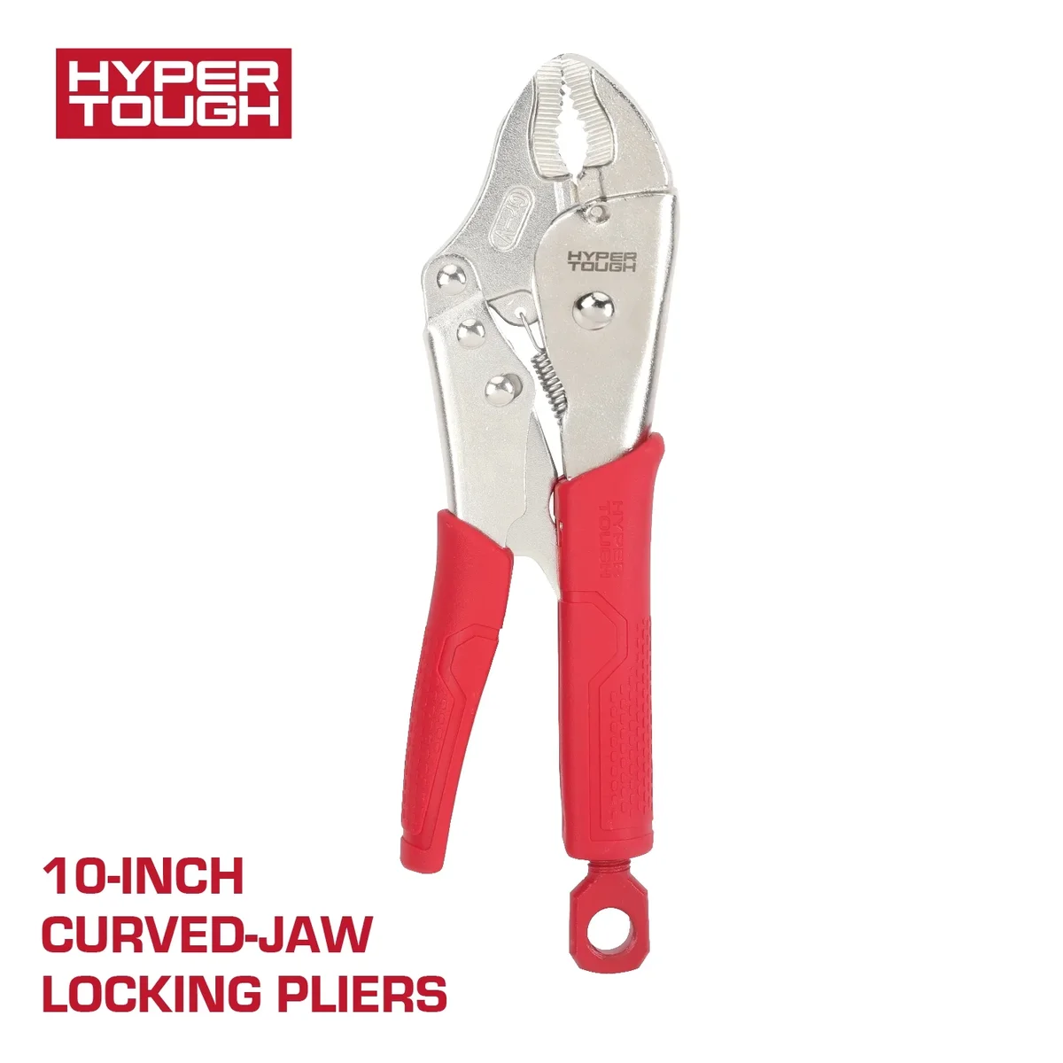 Hyper Tough 10-inch Curved Jaw Locking Plier with Triggerless Release 3143