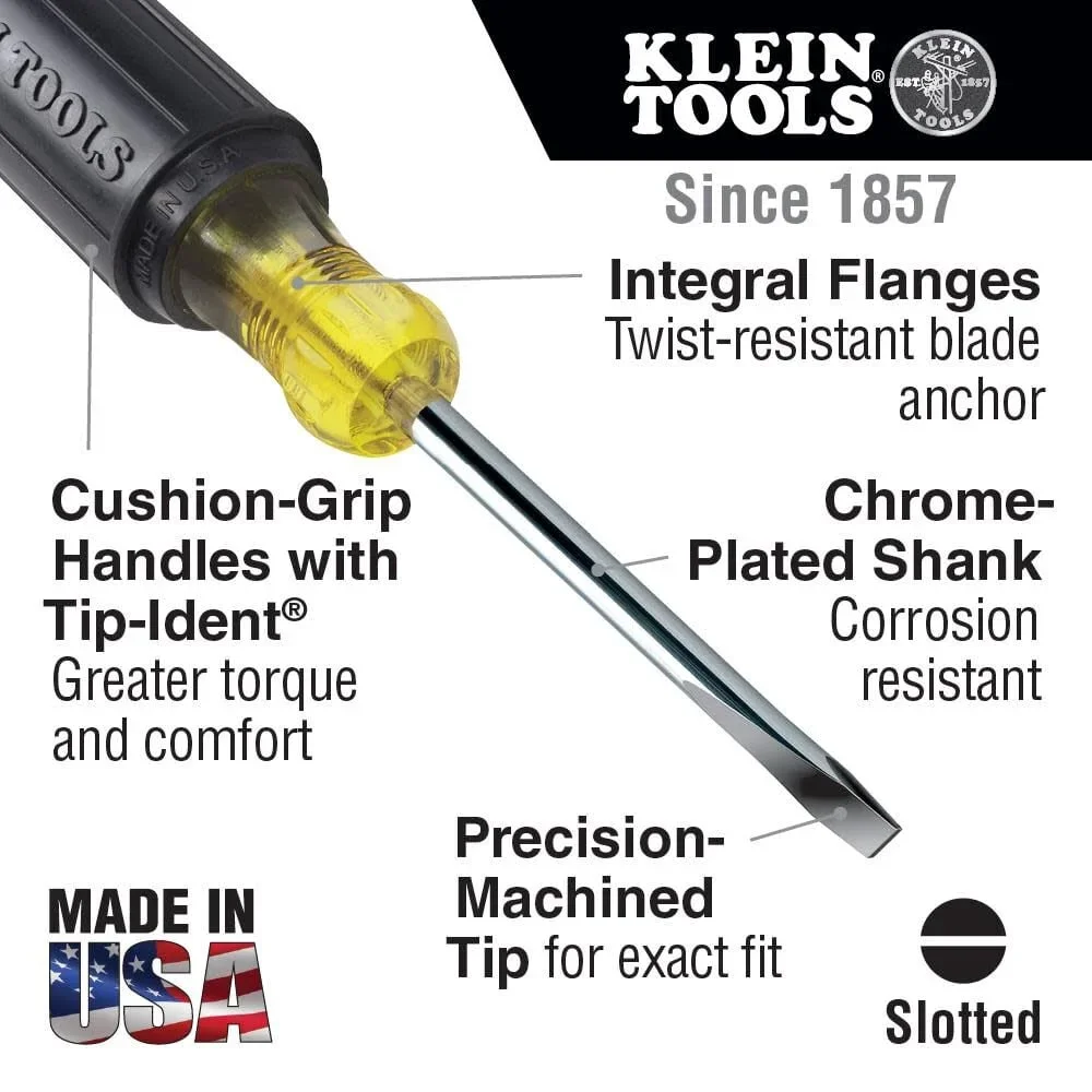 Everdaily Essentials Klein 85484 SCREWDRIVER SET- 4-PC. MINI CUSHION- ASSORT. Ref. 5590