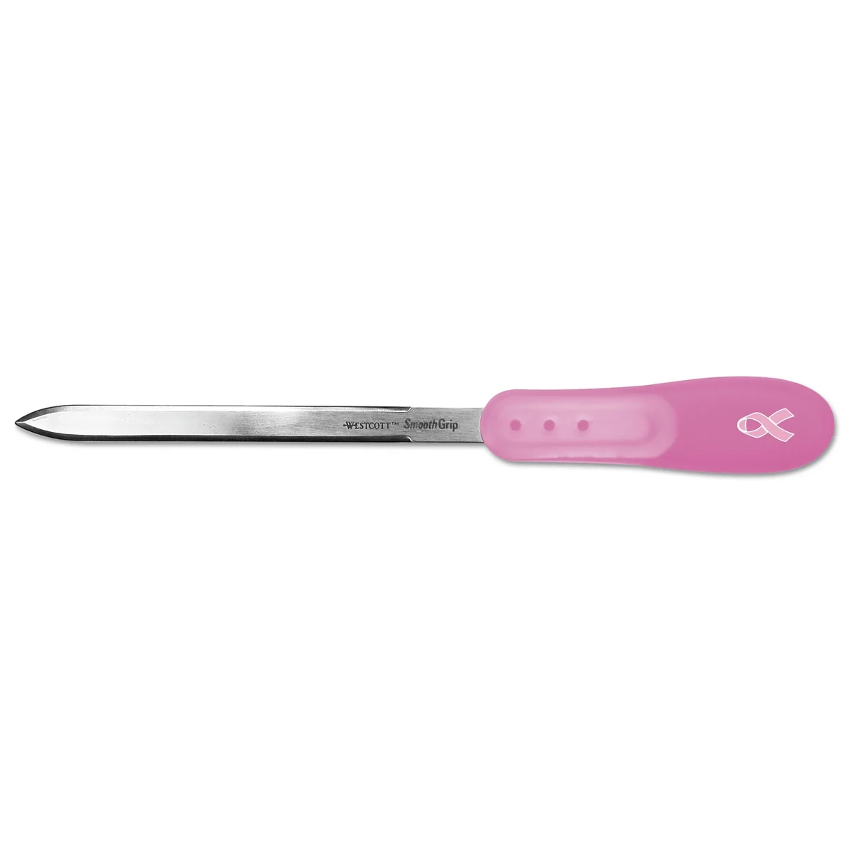 Westcott Pink Ribbon Stainless Steel Letter Opener -ACM15424 2295