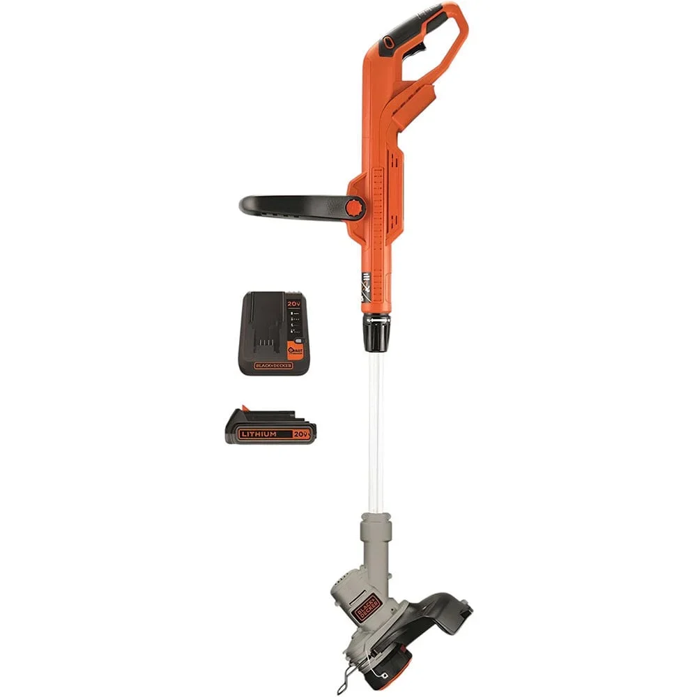 BLACK+DECKER 20-Volt MAX* POWERCONNECT Cordless 2-in-1 String Trimmer and Edger with Battery and Charger, LST300 7641