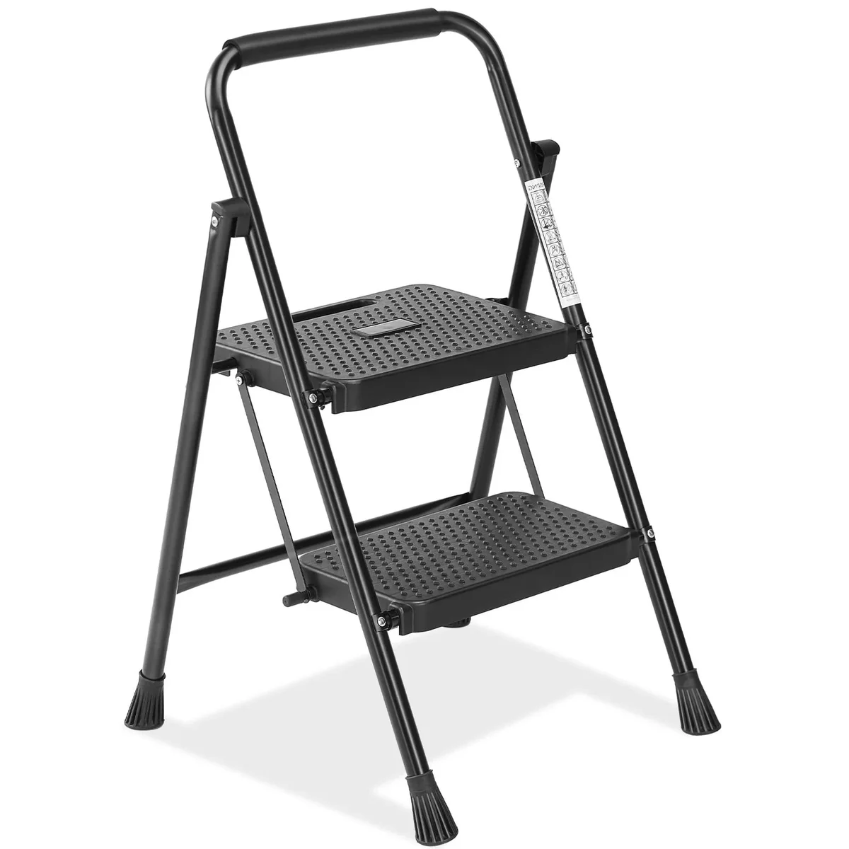 Parcus 2 Step Ladder, Folding Step Stool with Wide Anti-Slip Pedals, Heavy Duty 800 lbs Capacity, Lightweight and Portable for Home, Workplace Use 4255