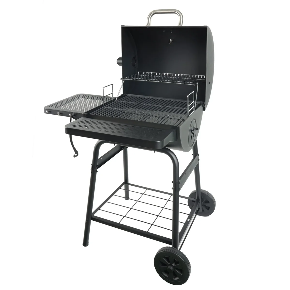 Grill Boss 23" Charcoal Barrel Grill, Adjustable Grate Large Cooking Area, Black 8903