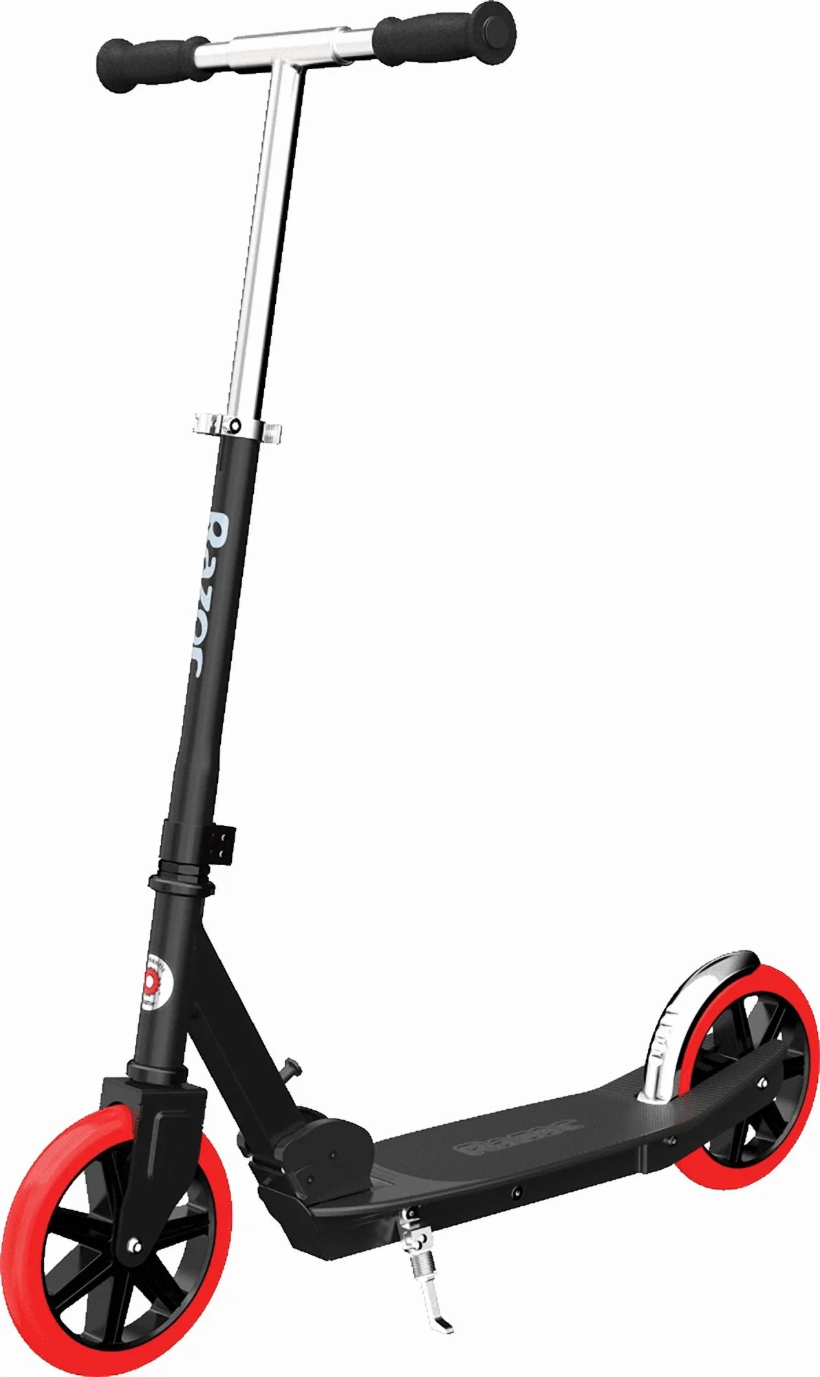 Razor Carbon Lux Kick Scooter - Red/Black, Spoked Large Wheels, Folding Scooter for Up to 220 lbs 4115