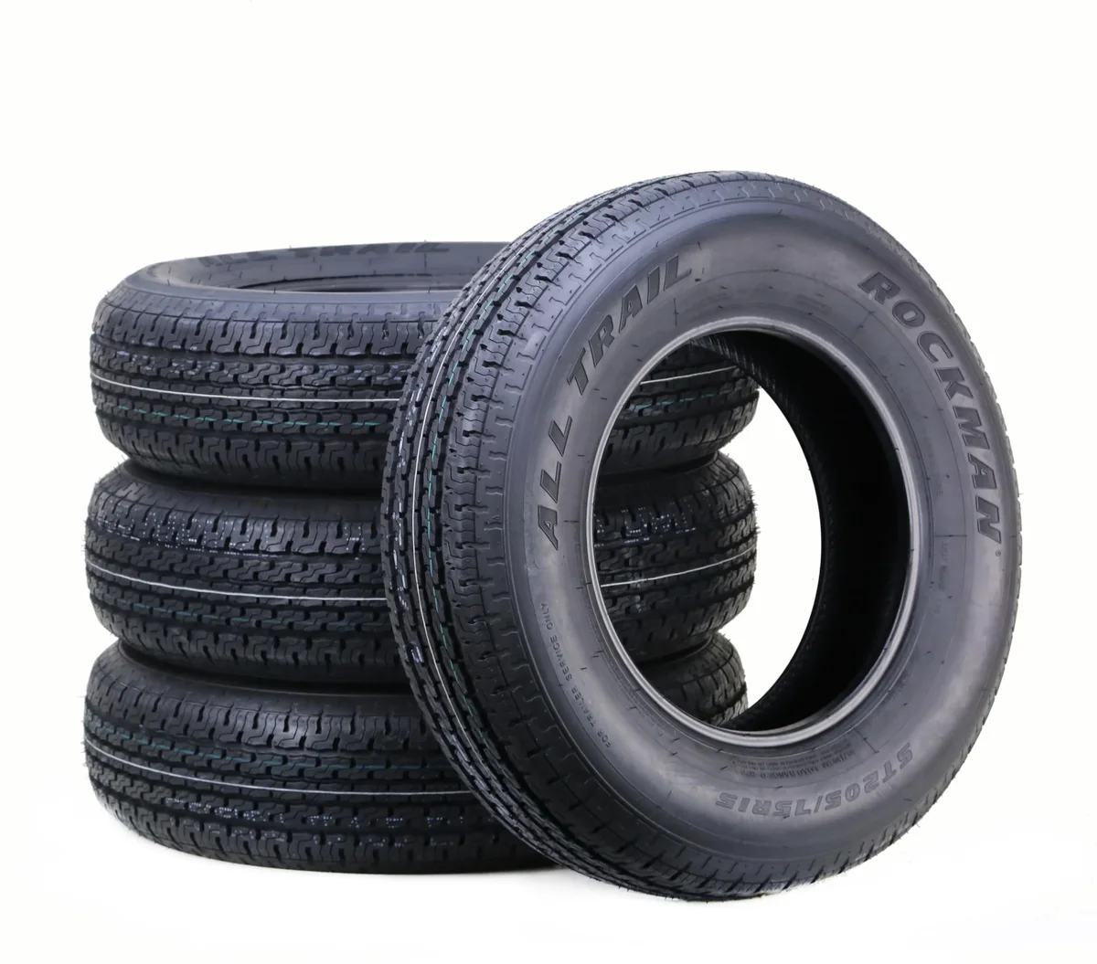 Everdaily Essentials ST205/75R15 8-Ply Load Range D 107M Steel Belted Radial 11166 Trailer Tire, Set of 4 2551