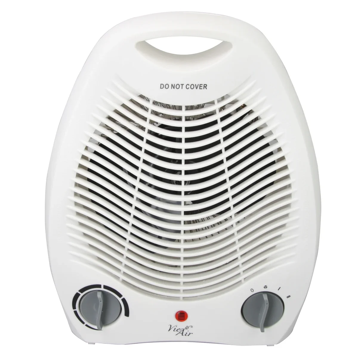 VieAir Vie Air 1500W Portable 2-Settings White Office Fan Heater with Adjustable Thermostat 1665