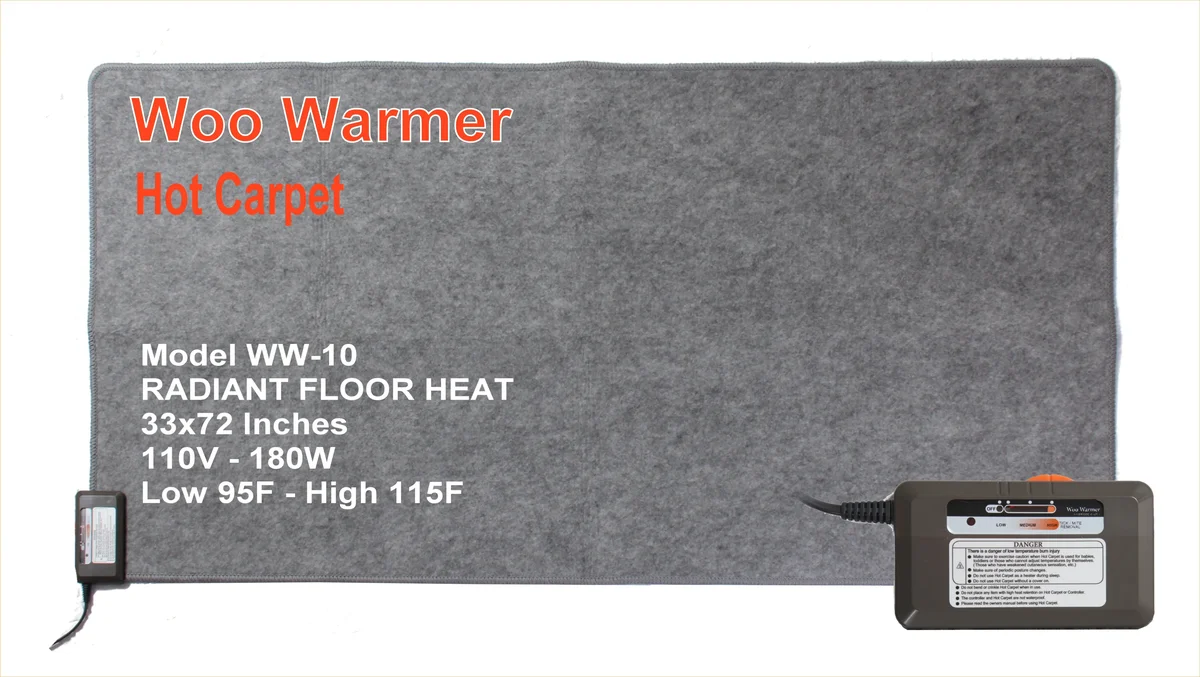 Everdaily Essentials Woo Warmer Under Rug Floor Heater (180 watt 33" x 72 inches) Ref. 0656