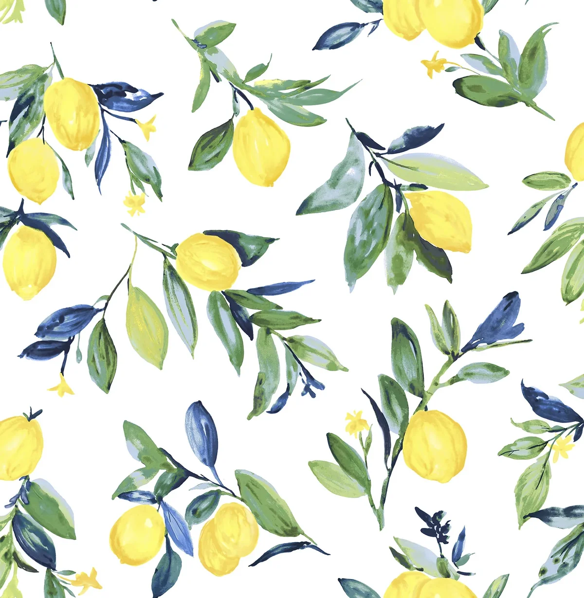 NuWallpaper Lemon Drop Yellow Vinyl Peel And Stick Wallpaper, 216-in by 20.5-in, 30.75 sq. ft. 7825