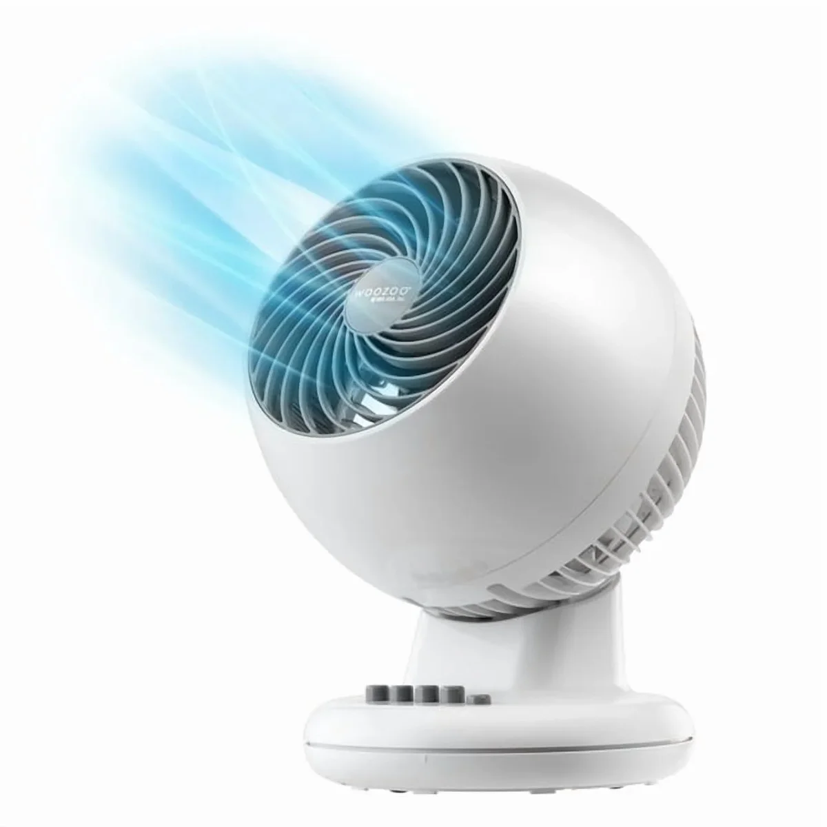 IRIS USA IRIS WOOZOO Oscillating Fan with Timer, 3 Speed Settings, White 0700