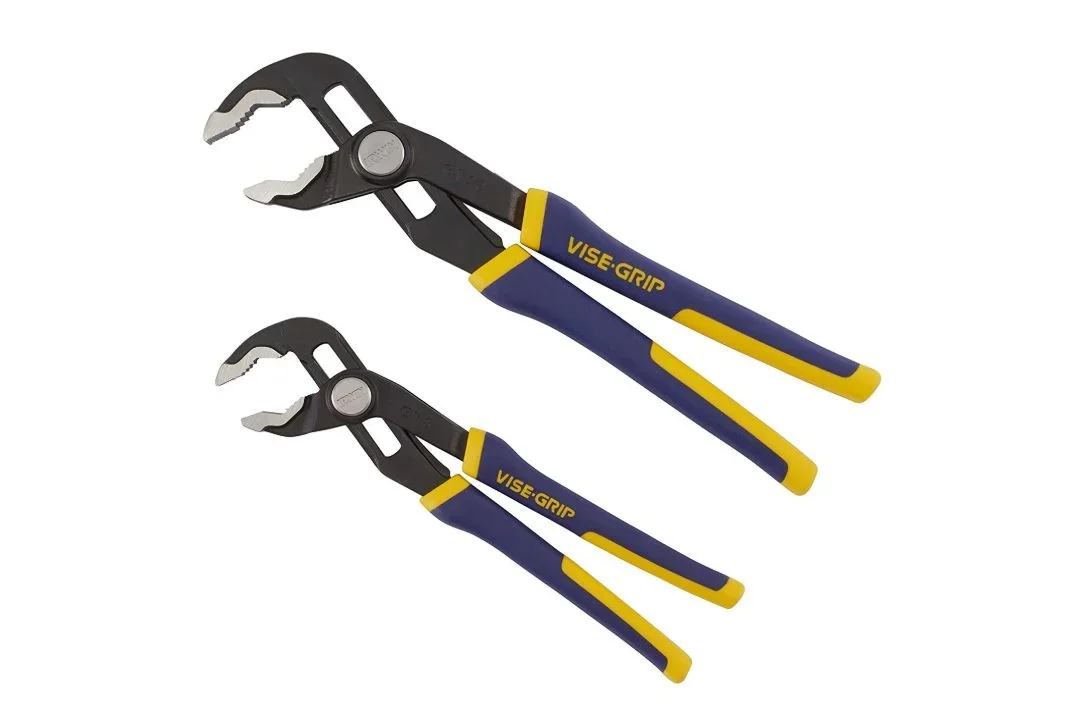 VISE-GRIP Irwin Tools Vise-Grip GrooveLock Pliers Set, V-Jaw, 2 Piece, 2078709 7739