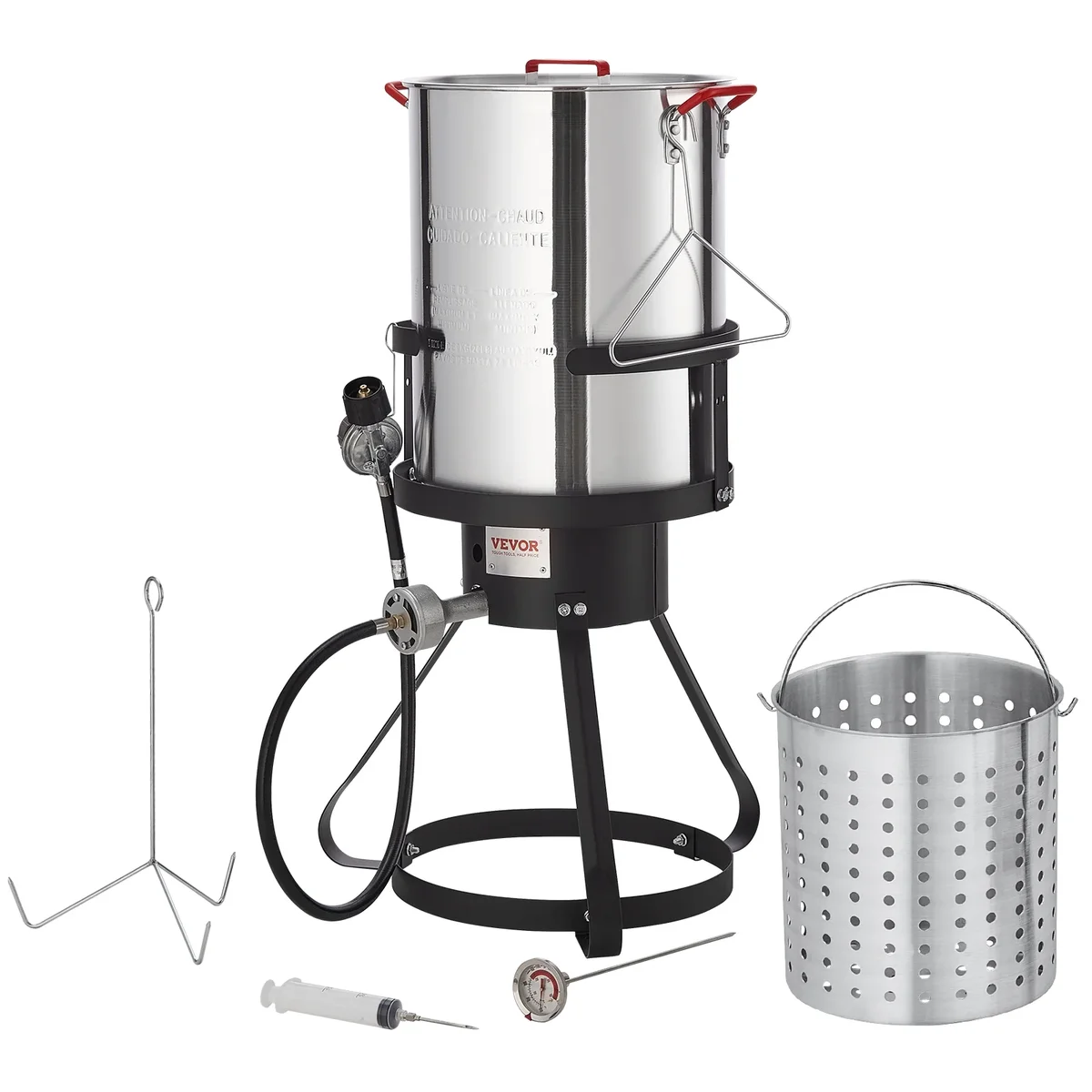 KFFKFF 30qt 54,000 BTU Aluminum Turkey Fryer 2903