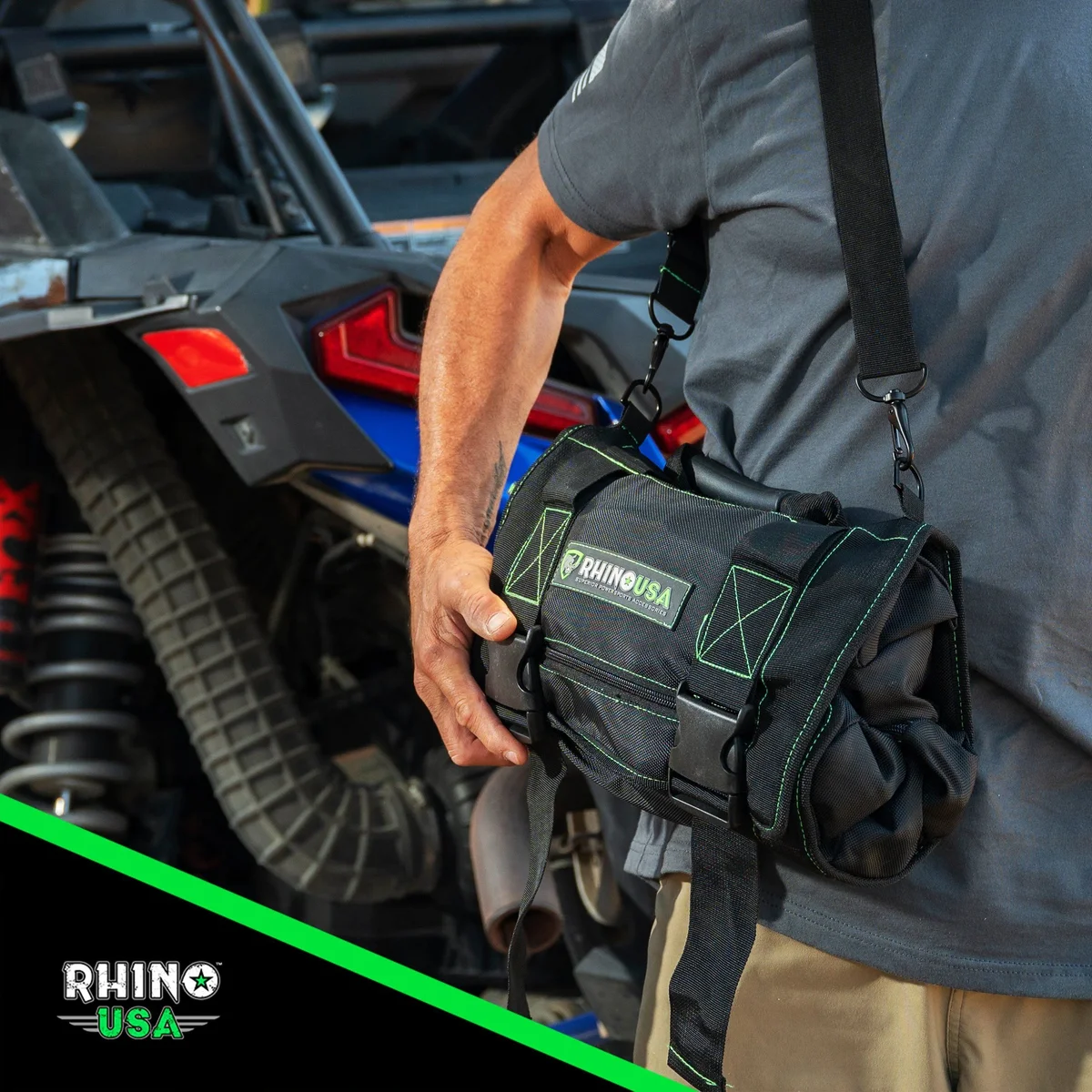 Rhino USA Tool Bag Roll - Heavy Duty Canvas Organizer (Poly/Nylon) 1123