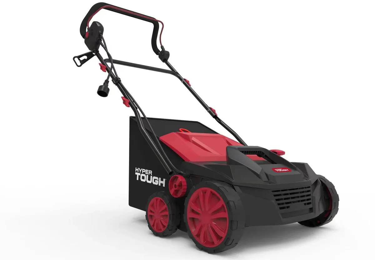 Hyper Tough 15" 13Amp Corded Electric Push Dethatcher/Scarifier Walk-Behind Lawn Mower 6622