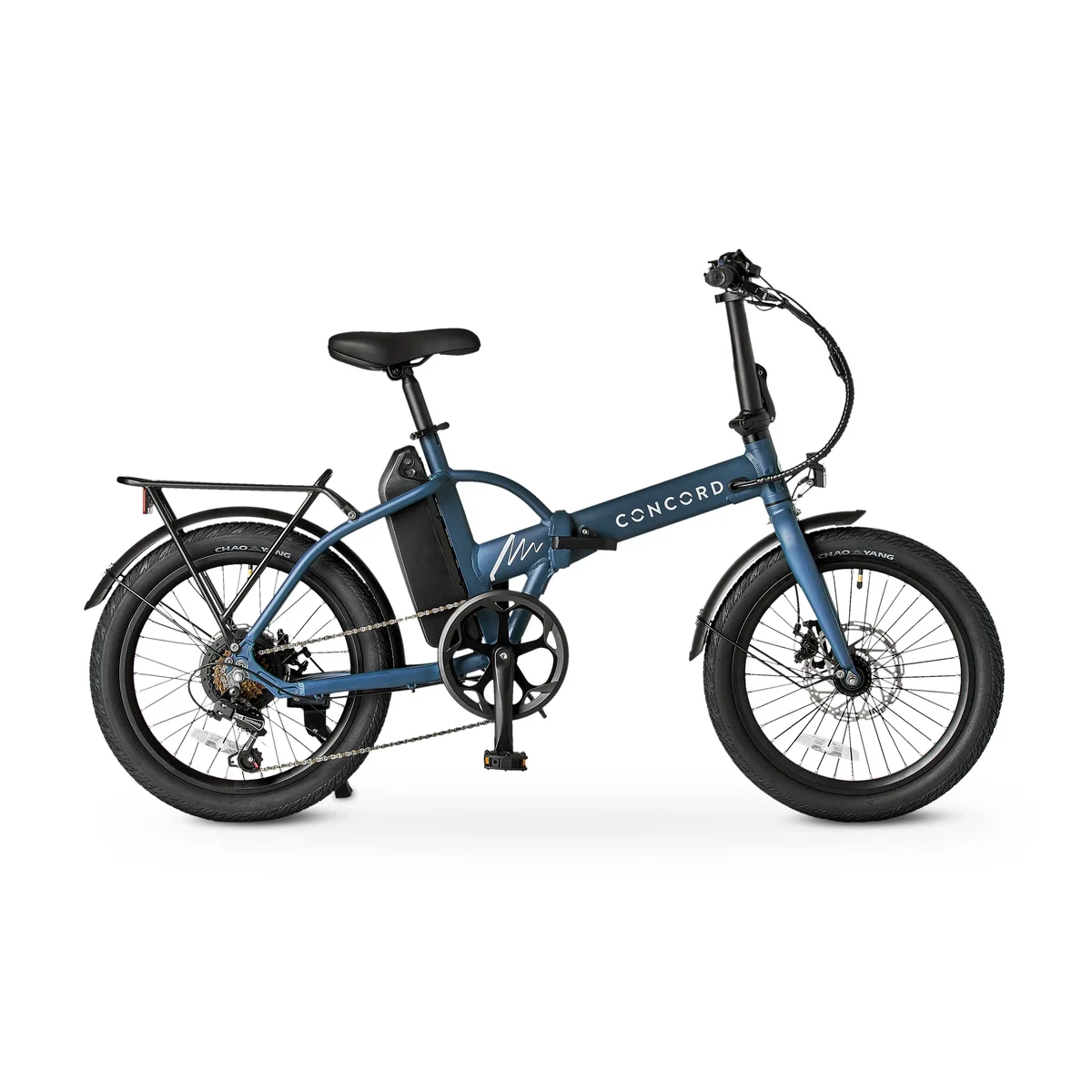 Concord Bikes Concord 20" Urbanfold Electric Folding Bike, 36V, Class 2, Blue, Fits Riders 4'11" - 6'2", Adult, Unisex 7967