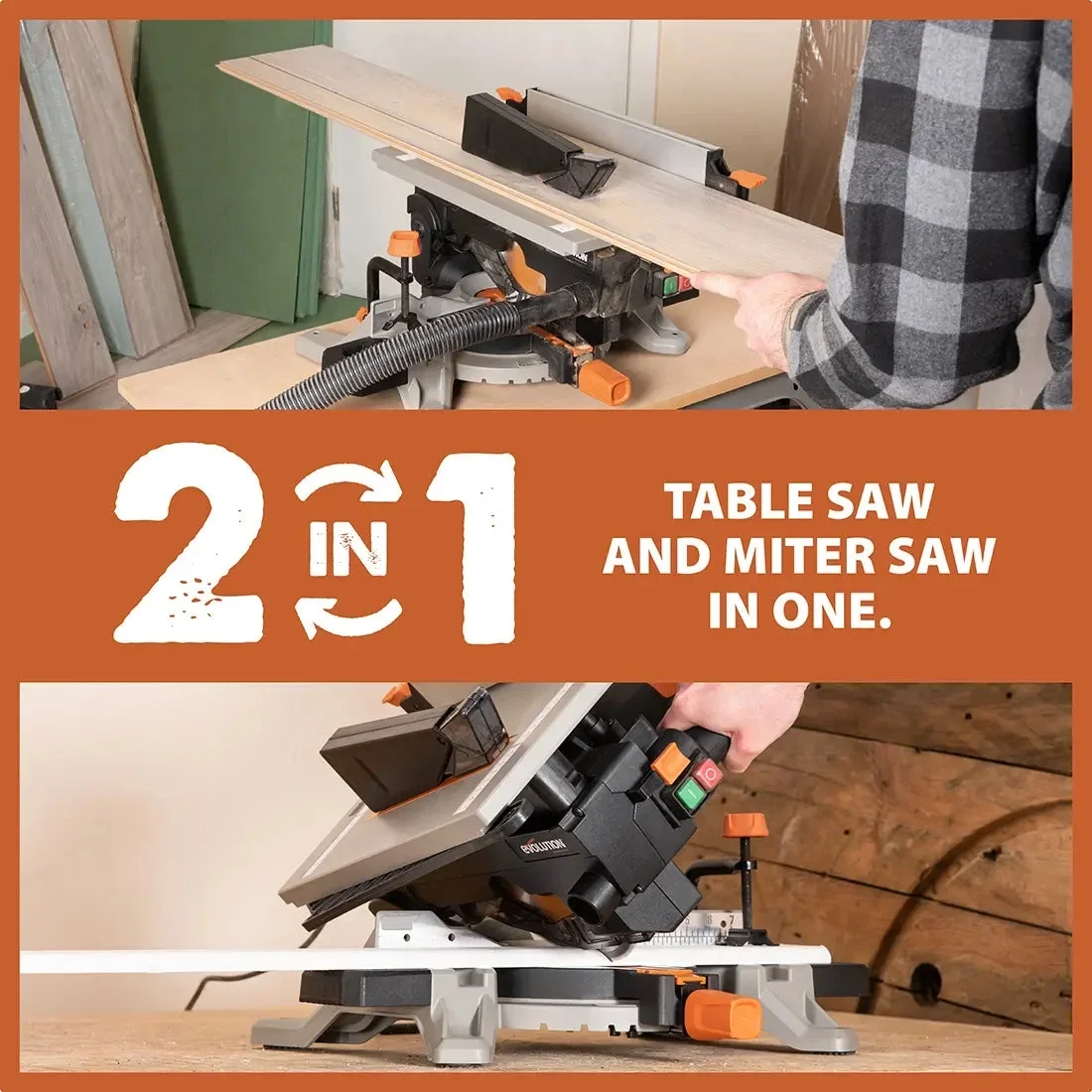 Evolution Power Tools USA Evolution R8MTS 8-1/4&rdquo; Convertible Miter Table Saw 8554