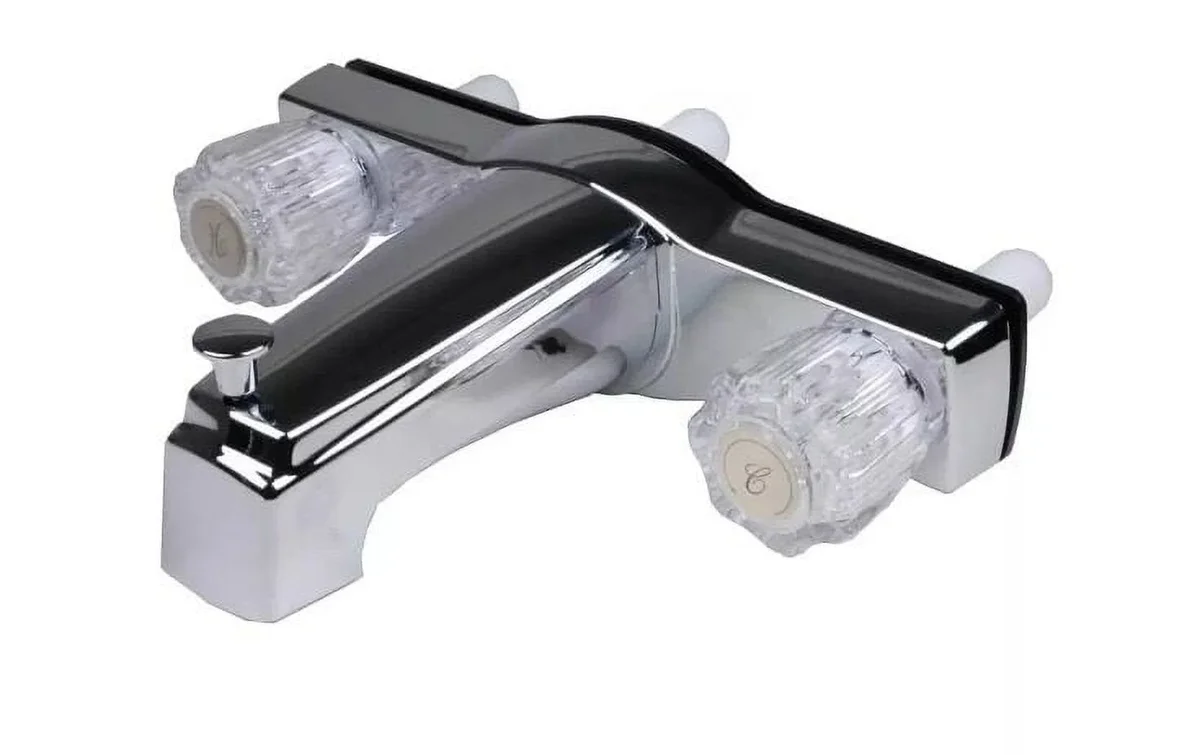 Ultra Faucets Plastic Chrome 8 in Tub and Shower Faucet 8504