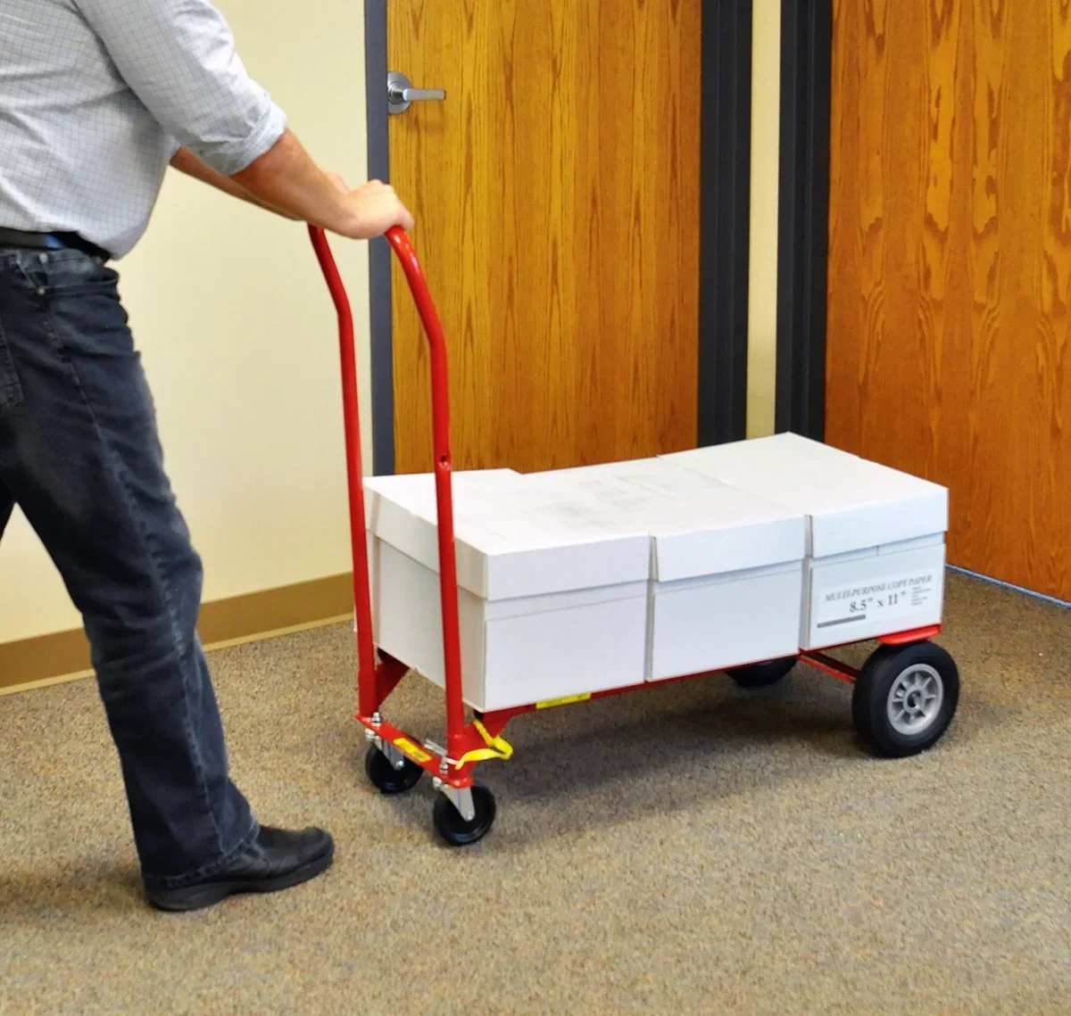 Milwaukee 35180, 600 lbs Steel 15.75 in x 19.5 in x 47 in Convertible Hand Truck 8234
