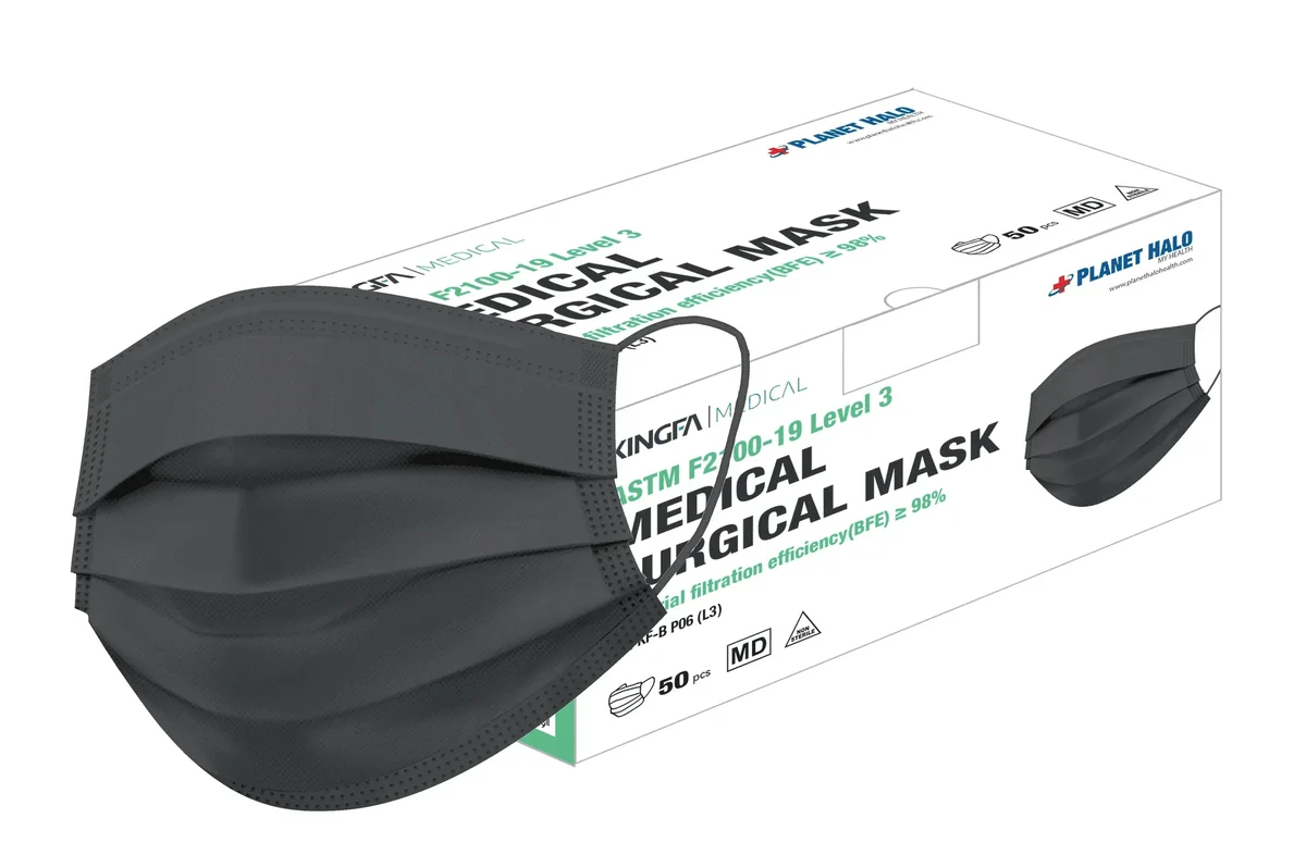 Everdaily Essentials KN95 Face Mask, 3 Ply, 50 count, Black 9784