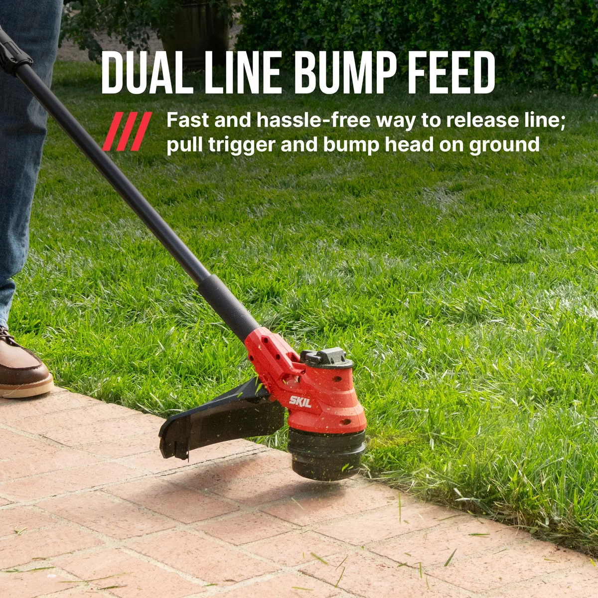 SKIL PWR CORE 40V Brushless 15-Inch String Trimmer and 530 CFM Leaf Blower Combo Kit with 4.0Ah Battery and 60W Charger, CB4832C-13 3958