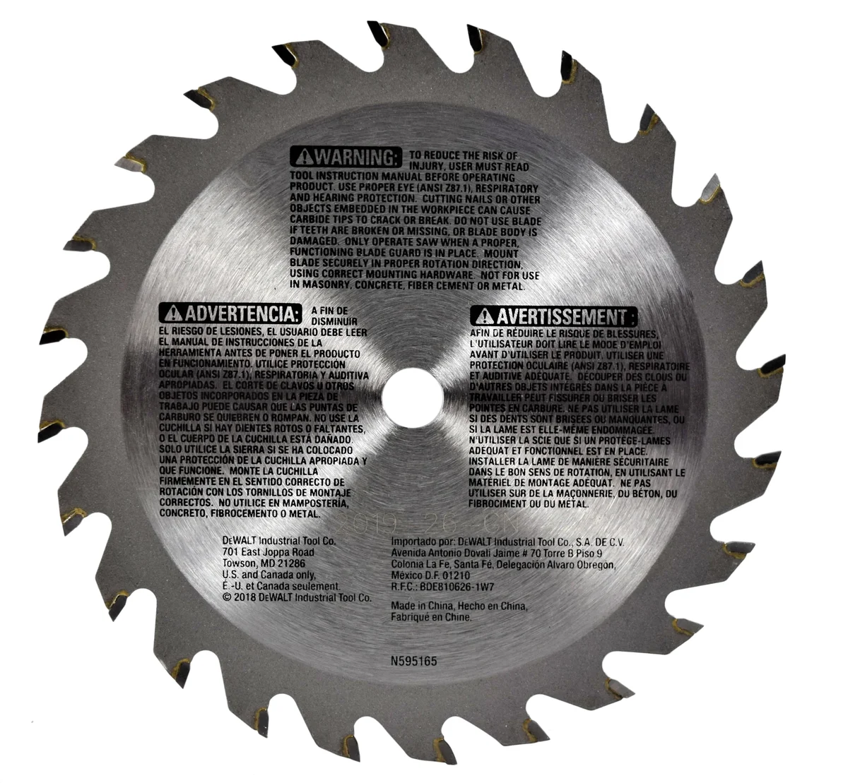 DeWalt 20V MAX 4-1/2IN CORDLESS CIRCULAR SAW 5561