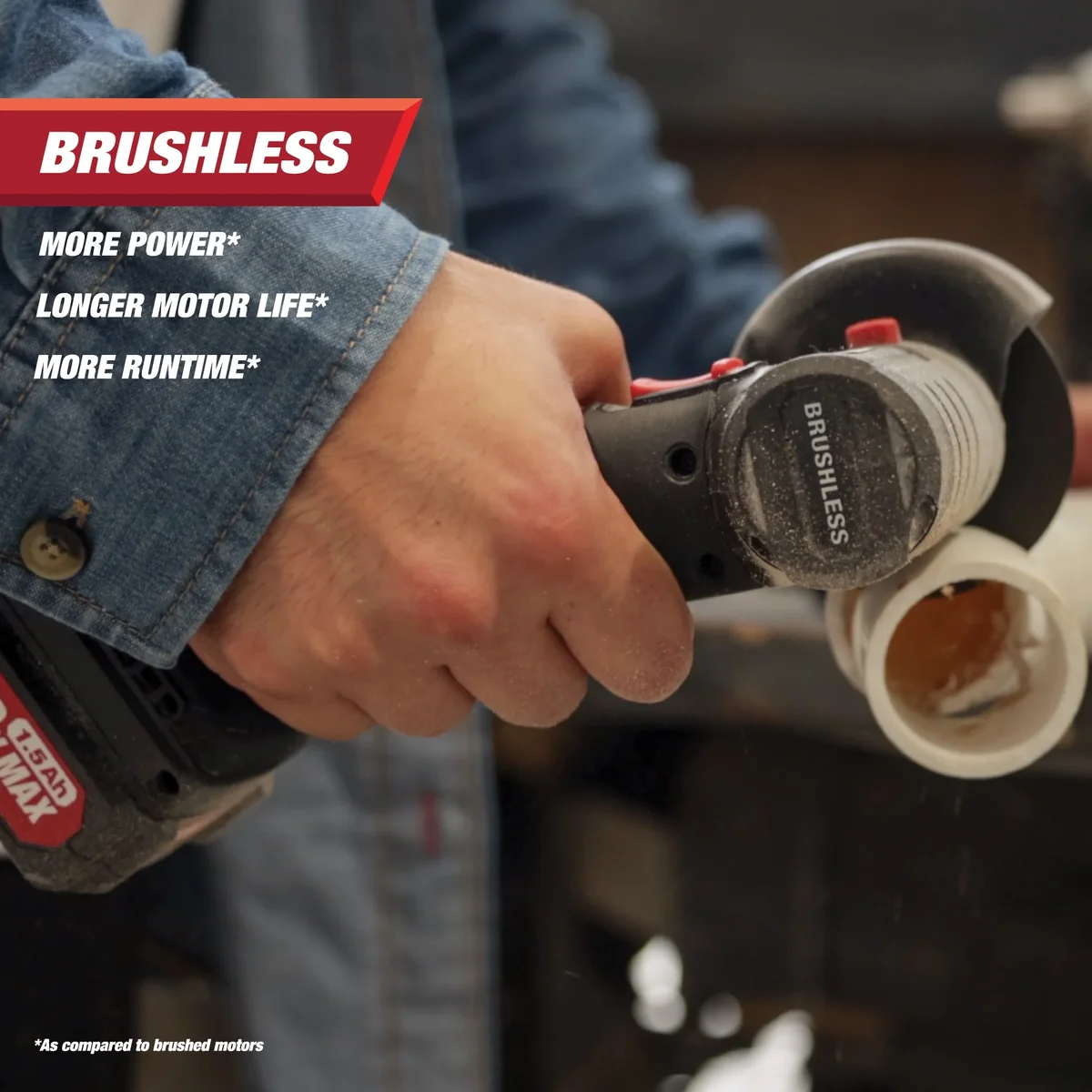 Everdaily Essentials Max Brushless Cordless Cut-Off Tool with 1.5Ah Lithium-Ion Battery and Charger Ref. 3813