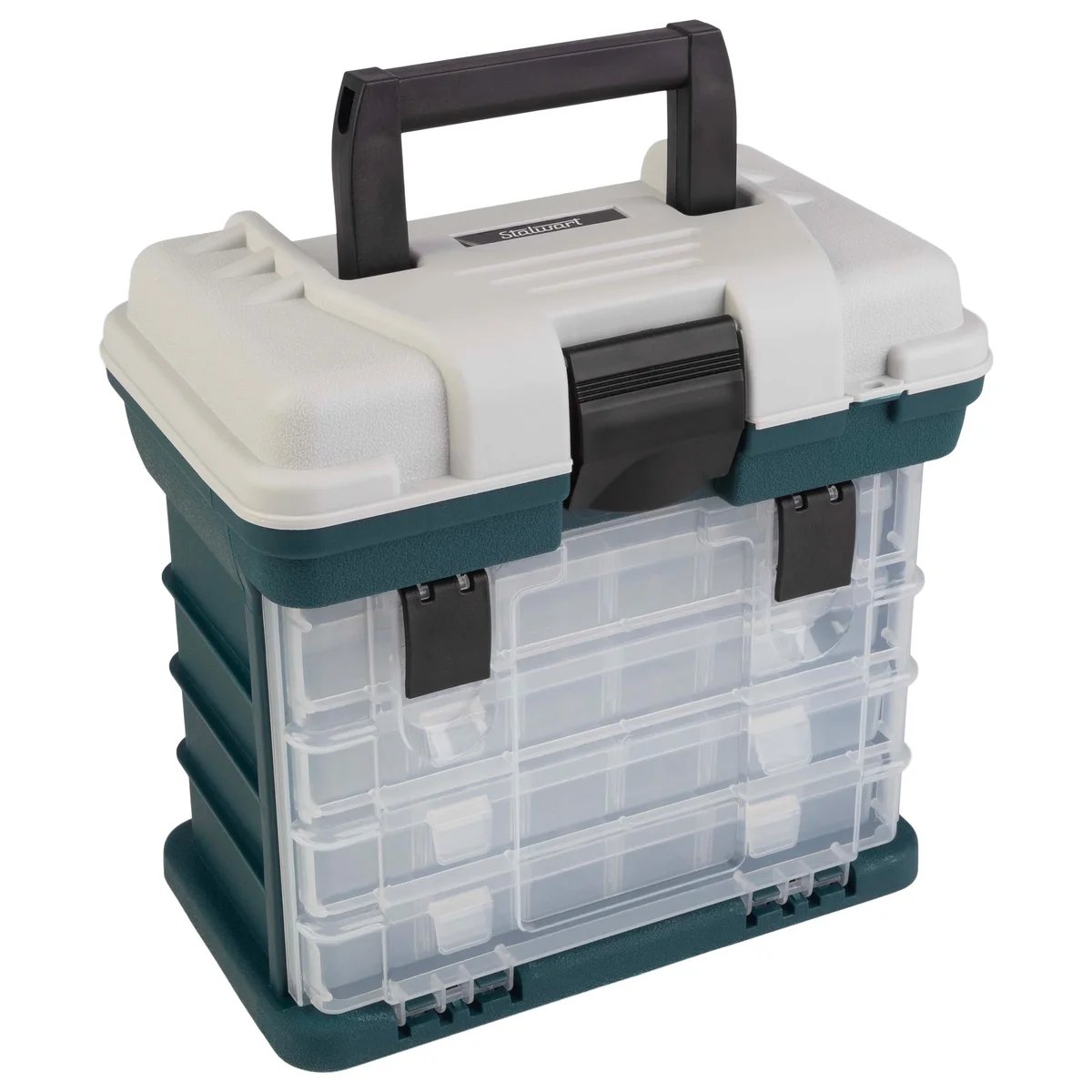 Wakeman Stalwart Lightweight Portability Tool Boxes and Organizers, Polypropylene Gray 6345