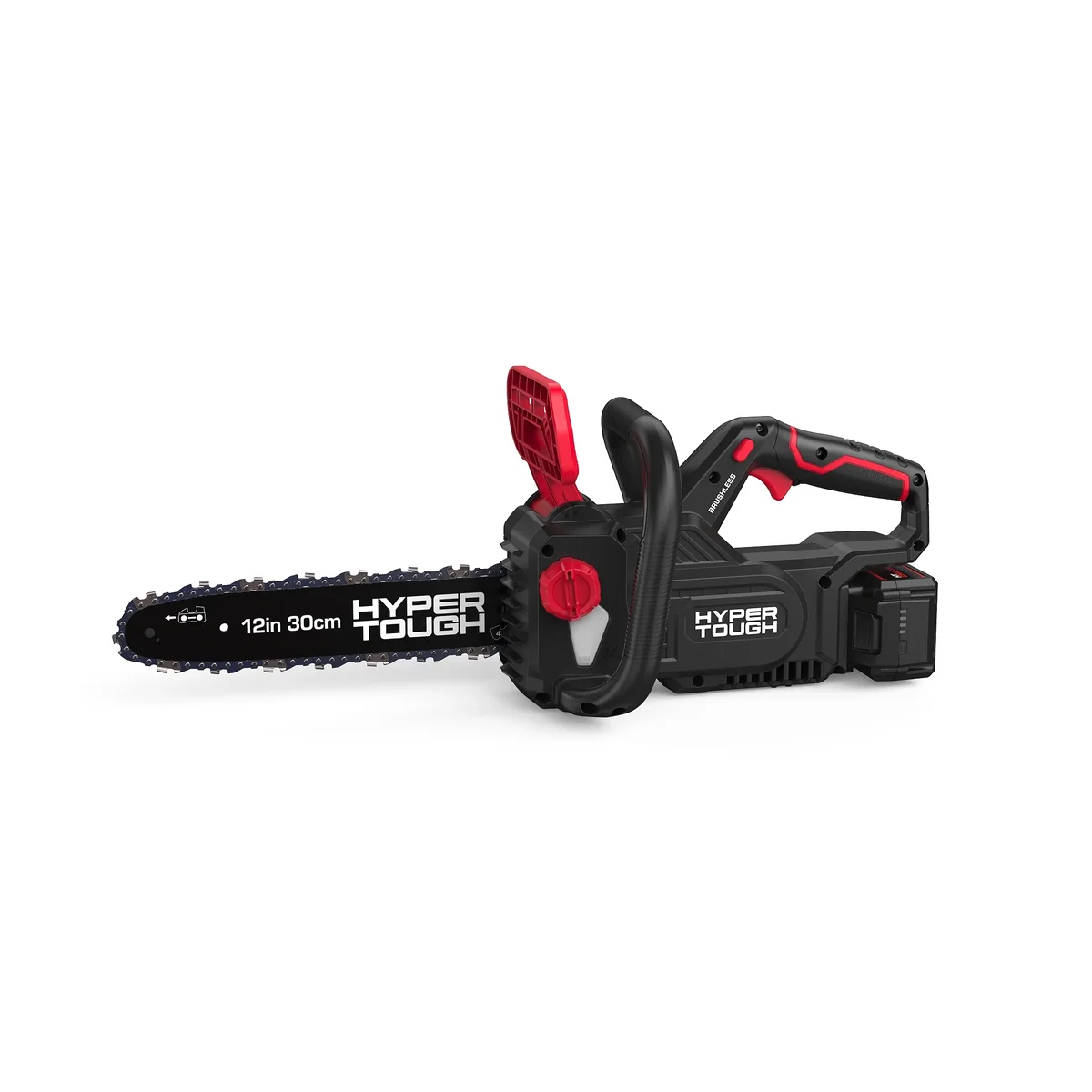 Hyper Tough Open Box Hyper Tough 12" 20V Brushless Cordless Chainsaw with 20V Max 4.0Ah Battery and Charging Cable 0968