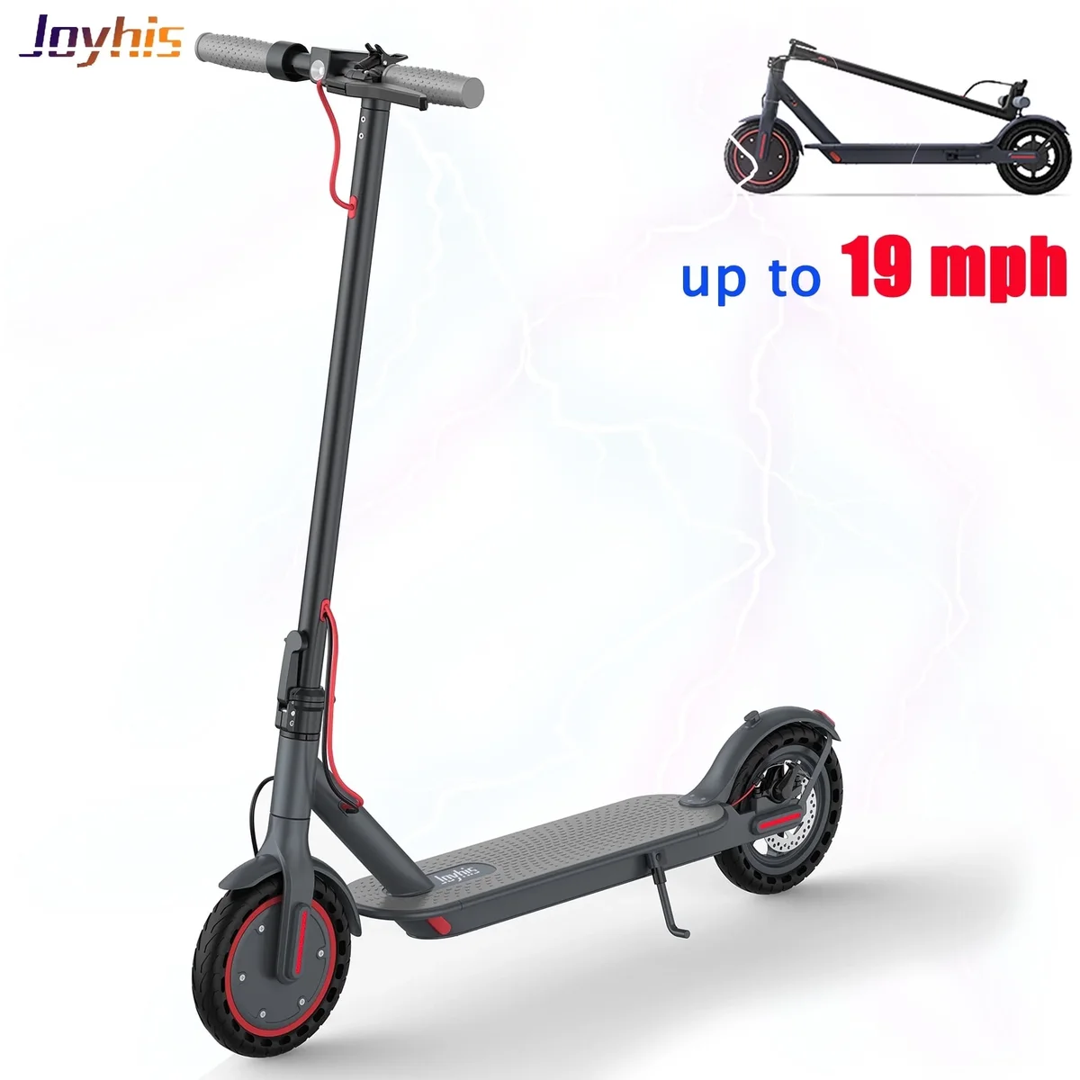 JOYHIS J078 Folding Electric Scooter for Adults, 350W, 19mph, 8.5" Solid Tires, 21-Mile Range for Easy Commuting 2109