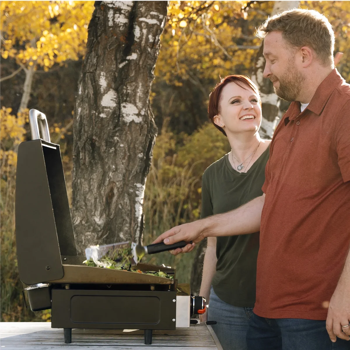 Everdaily Essentials 17” Original Tabletop Propane Griddle with Hood 9155