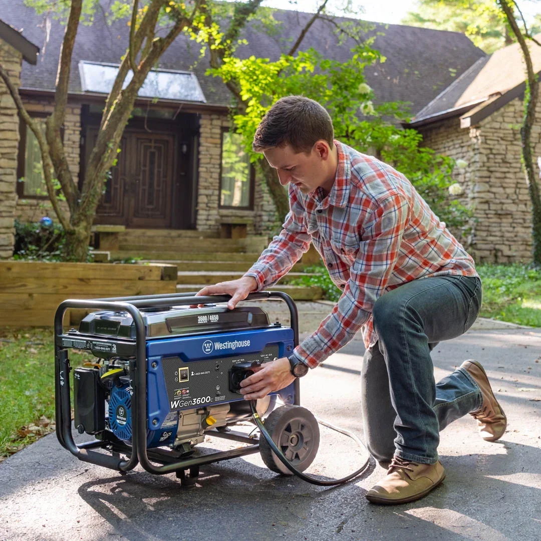Westinghouse 4650 Peak Watt RV Ready Outlet, Gas Powered Portable Generator with CO Sensor 4292
