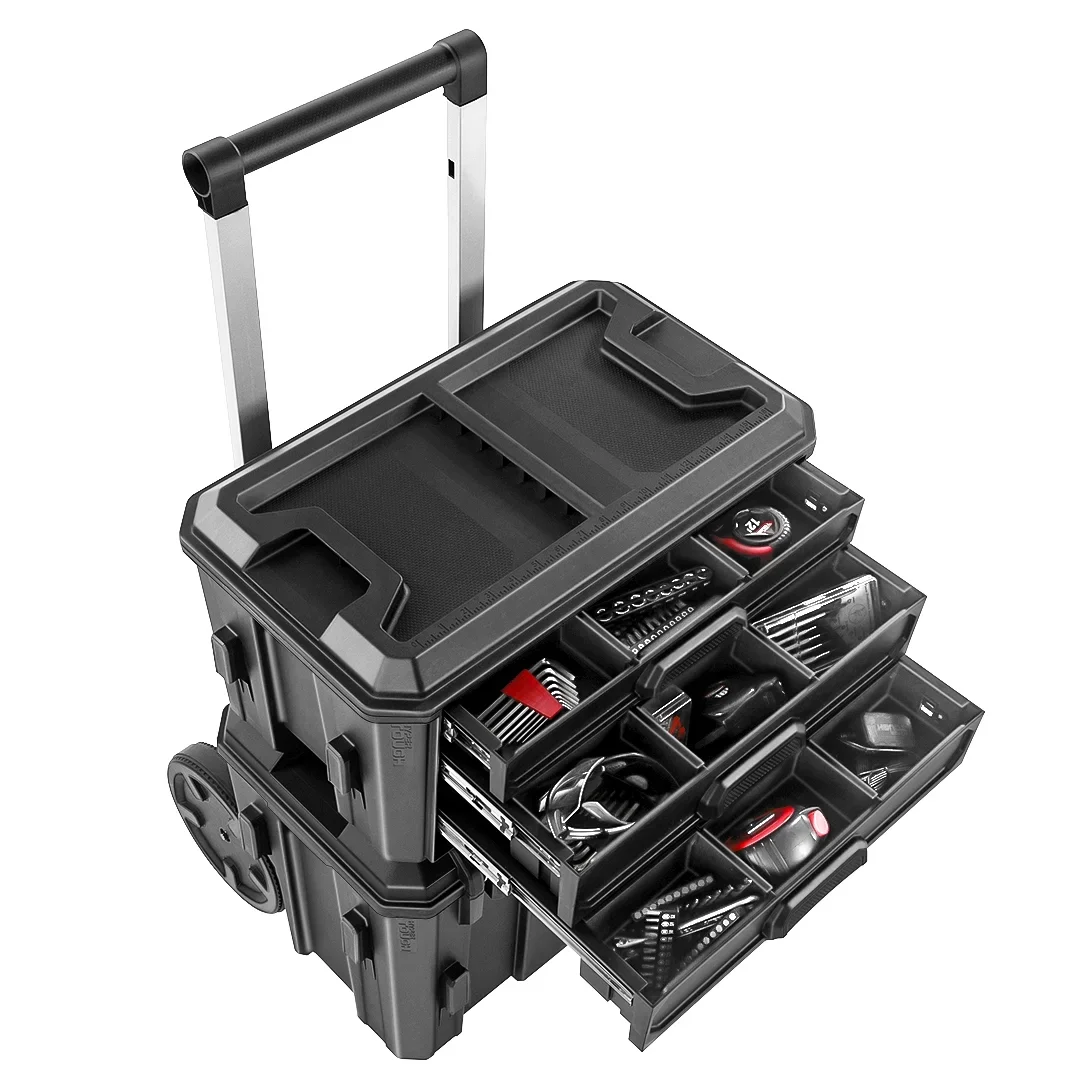 Hyper Tough Hyper Stack 3 Drawer Tool Storage Box 8434