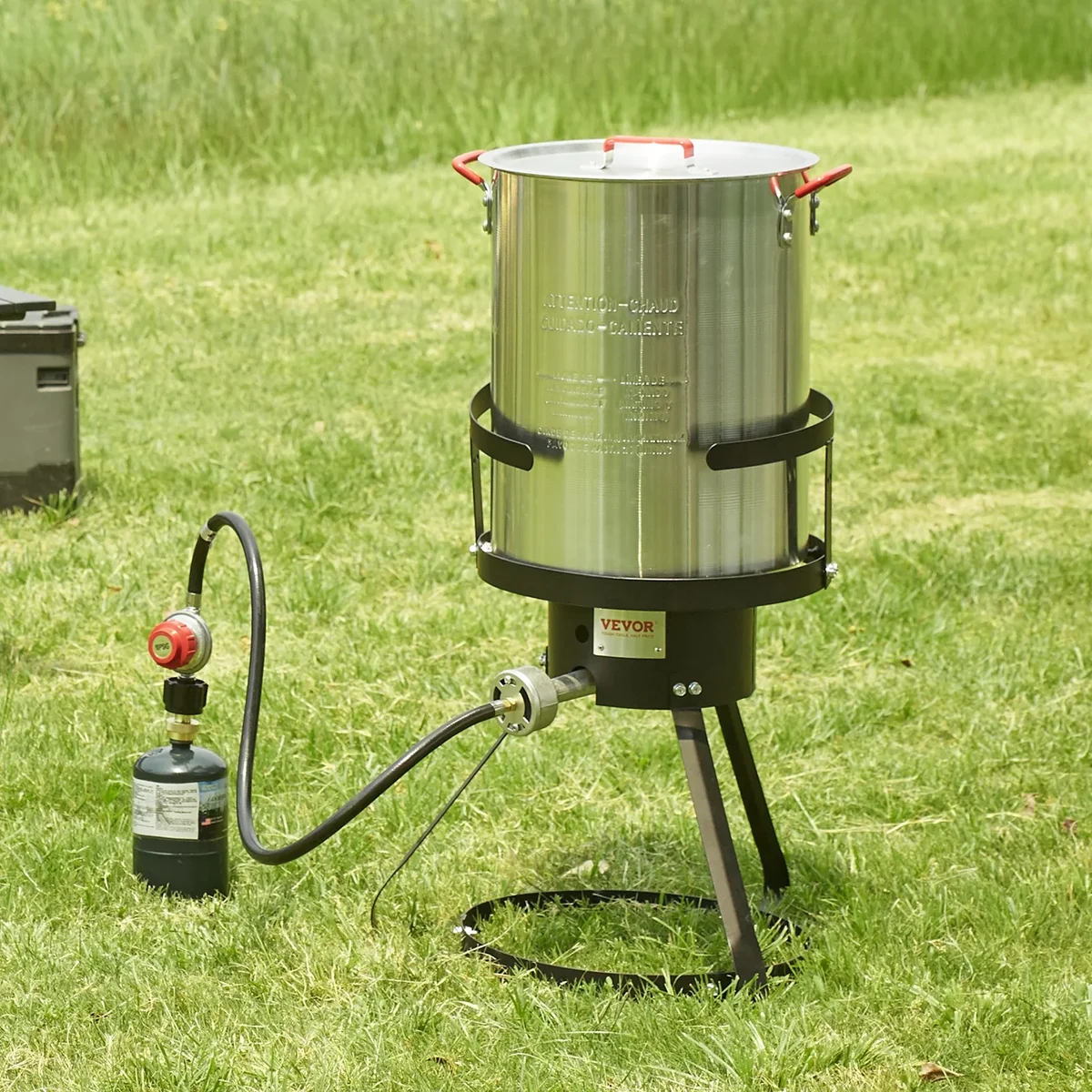 Everdaily Essentials 30 Qt Turkey Deep Fryer Propane Boiler Steamer Stock Pot Aluminum Outdoor Ref. 2536