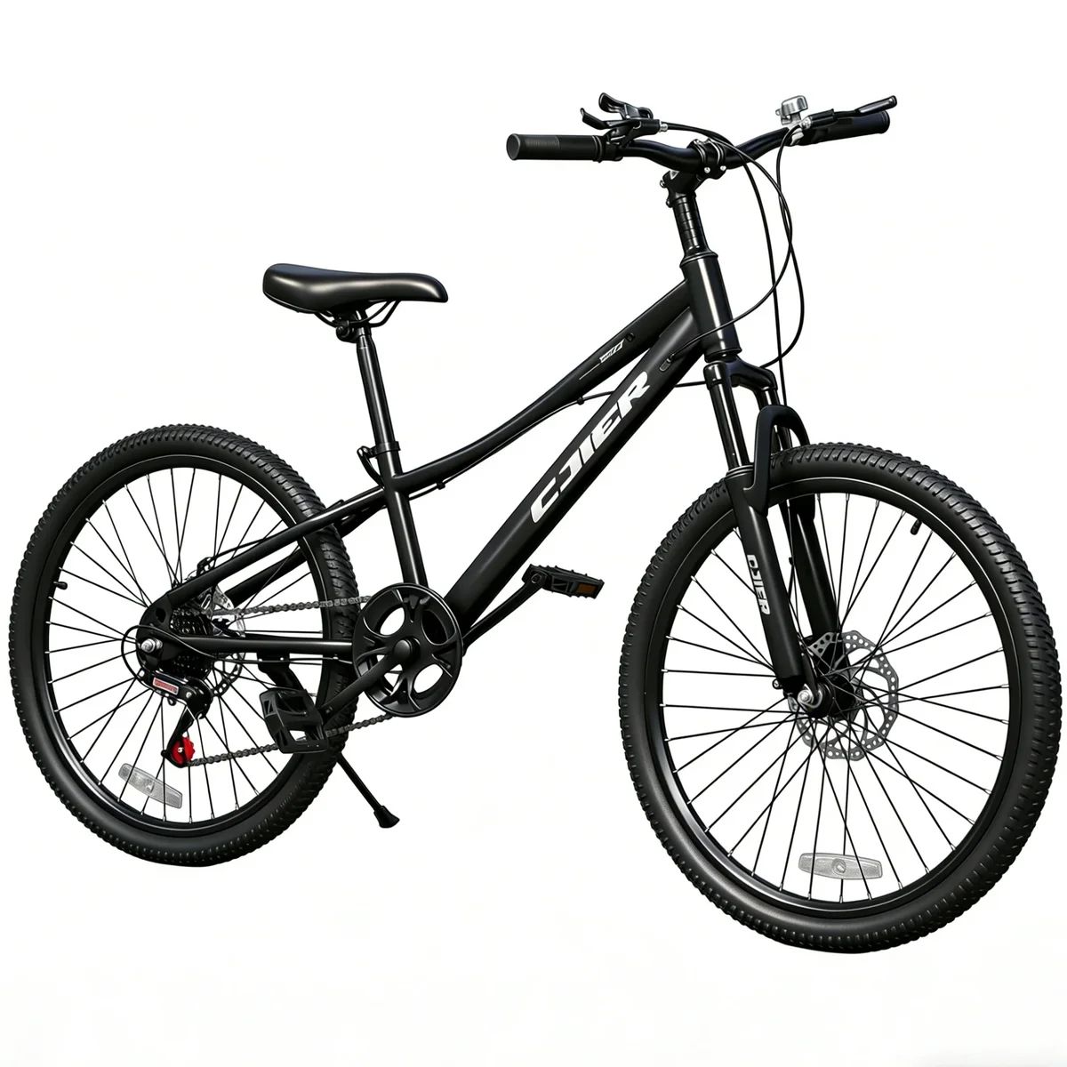 DEYGIA 20 Inch Kids Mountain Bike, Bikes for Boys, 7-Speed with Front Suspension, Dual Disc Brakes & Knobby Tires for Ages 6-14, Multi Color 9218