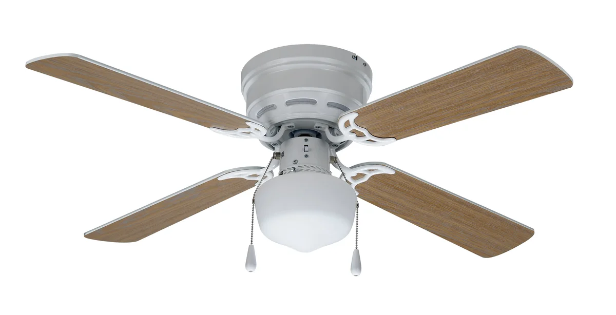 Mainstays 42" Hugger Indoor Ceiling Fan With White Finish 5535