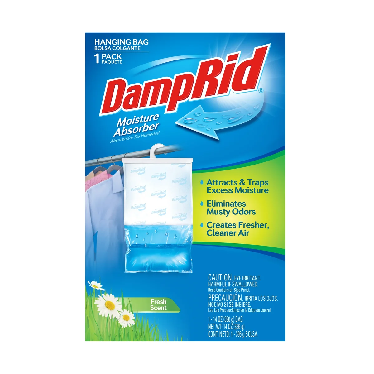WM Barr Hanging Moisture Absorber Dehumidifier - Eliminates Musty Odors 2486