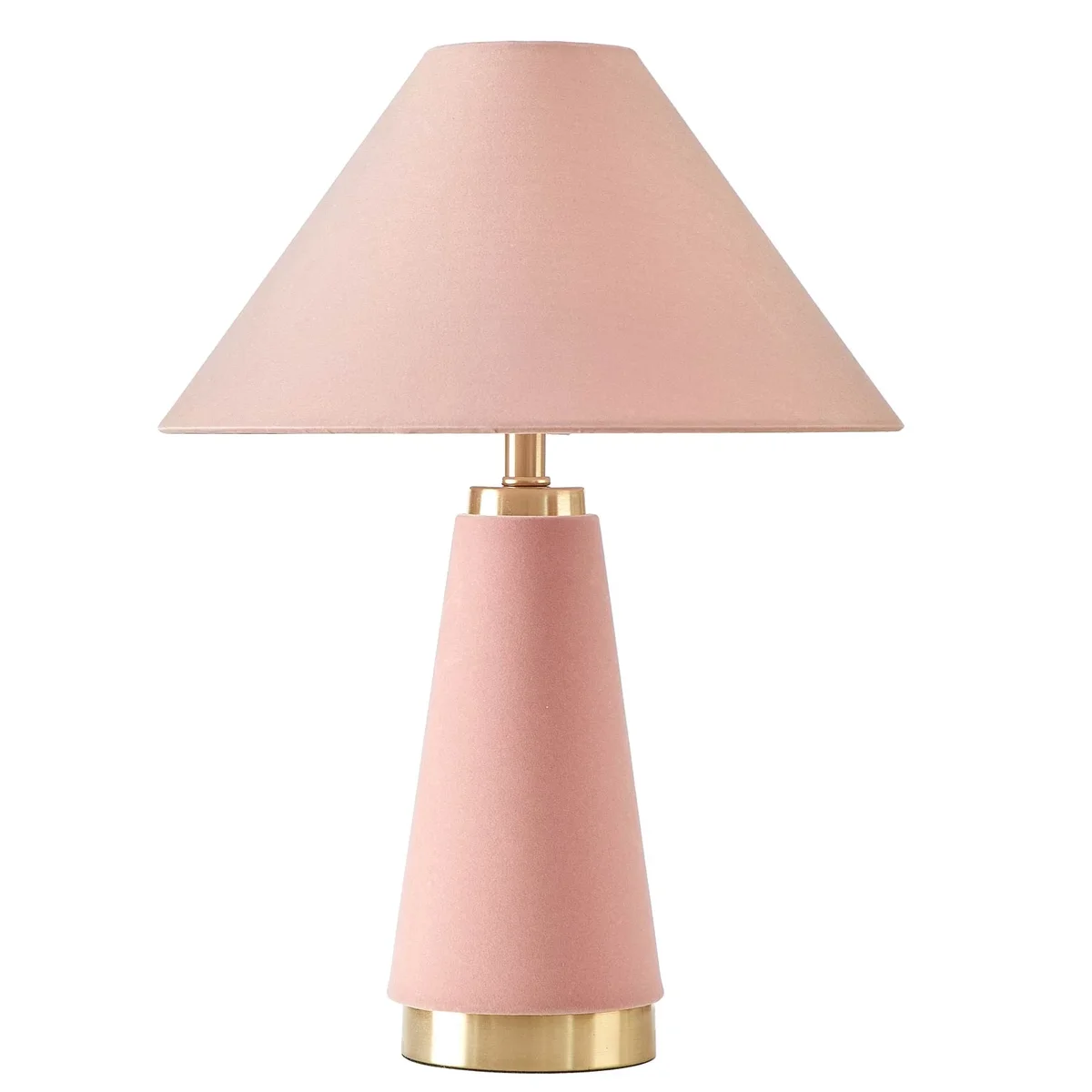 Beautiful by Drew Barrymore Beautiful Rose Pink Velvet Table Lamp by Drew Barrymore, 19" H 6943