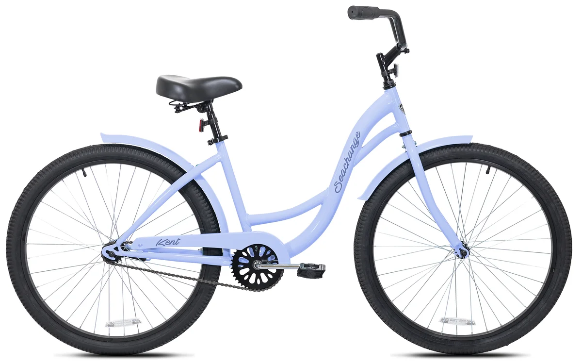 Kent Bicycles 26" Kent Bicycles Adult Ladies Seachange Beach Cruiser Bike, Periwinkle Blue 7220