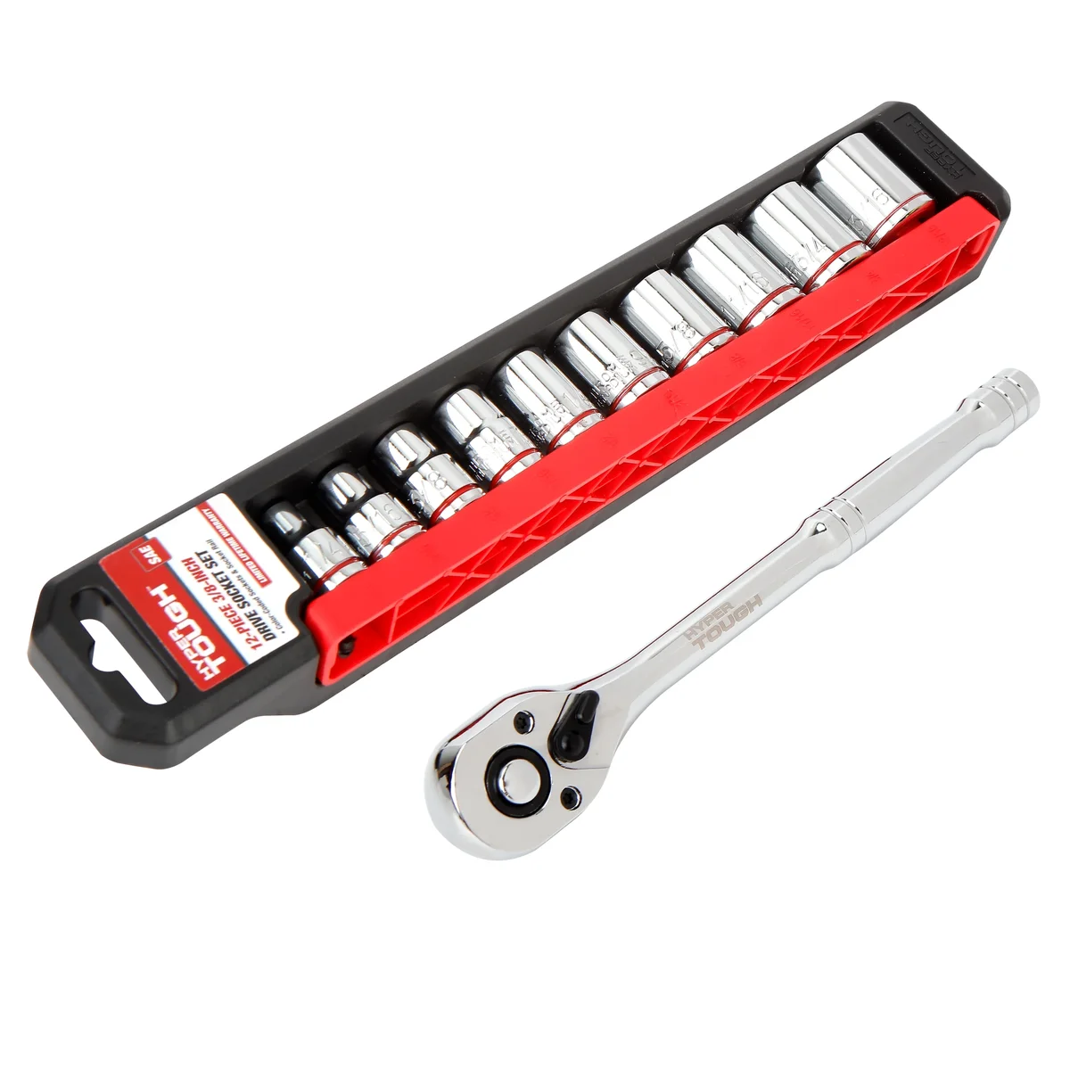Hyper Tough 12-Piece 3/8-inch Drive Socket Set SAE, Model 42882 2924