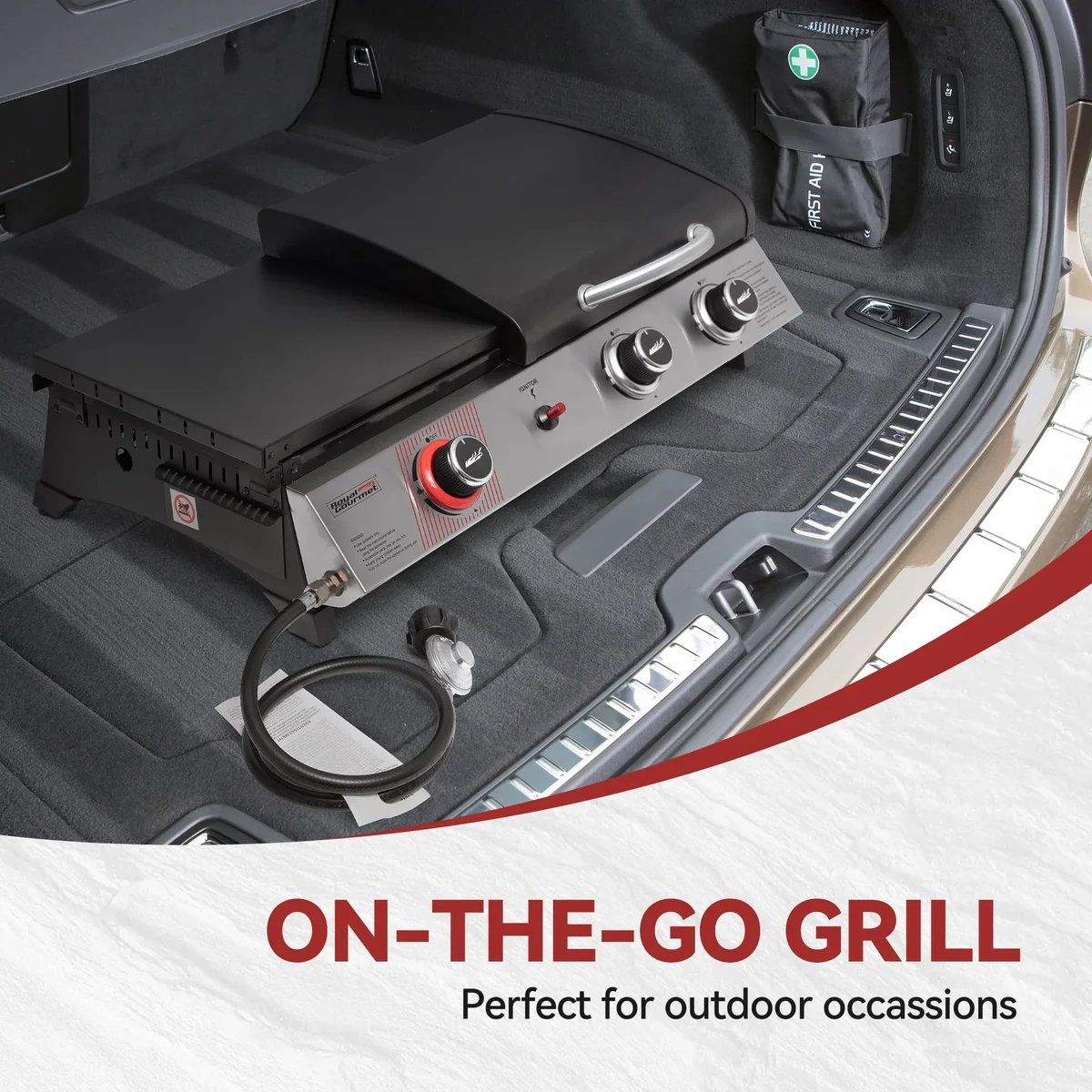 Everdaily Essentials 3-Burner Portable Gas Griddle with Side Burner, PD1305H Ref. 3083