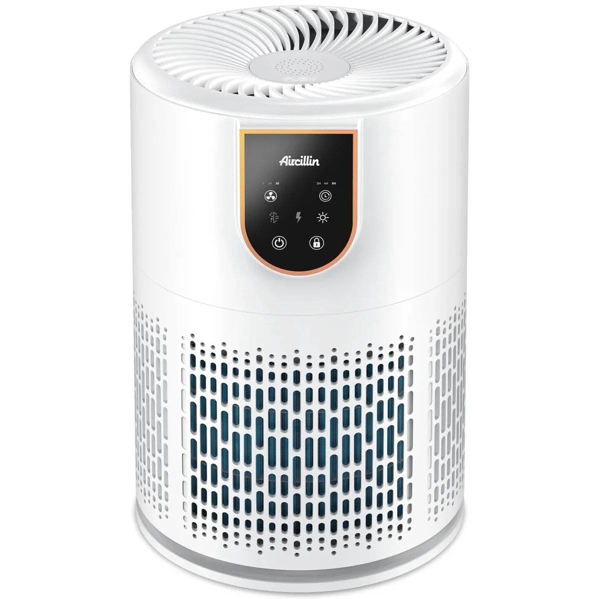 Aircillin AP0801 Air Purifier with Fragrance Sponge, HEPA H13 Filter, 398 Sq ft, White 3987