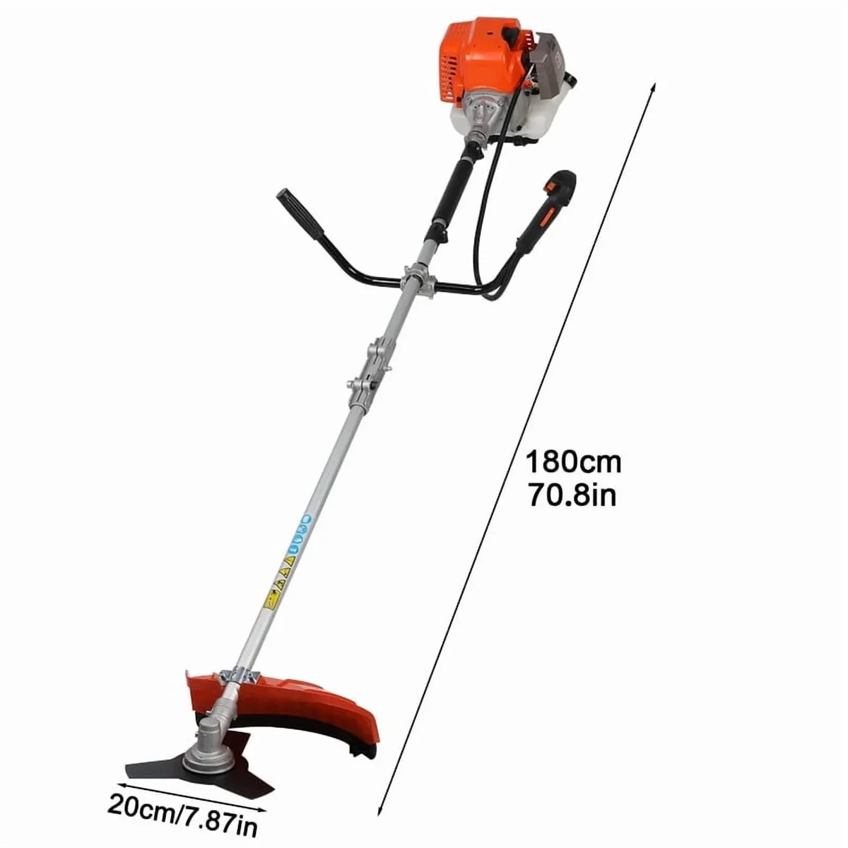 WETS 52cc Weed Eater Gas Powered, 2 in 1 Gas String Trimmer, Weed Wacker, Heavy Duty Weed Wacker, Upgraded 2200w/8500rpm Engine Brush Cutter, 3 Days D 3873