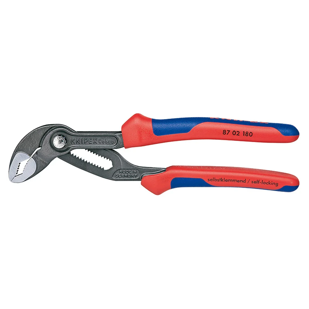 KNIPEX Tools 87 02 180, 7 1/4-Inch Cobra Pliers with Comfort Grip Handles 5503