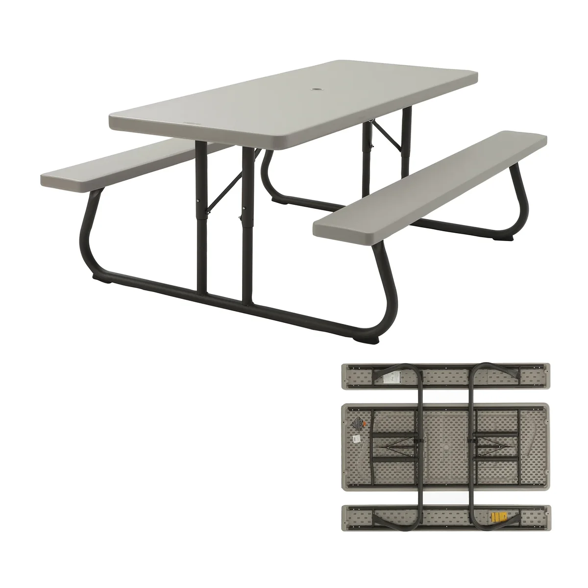 Lifetime 6 Foot Folding Picnic Table, Putty, 22119 9287