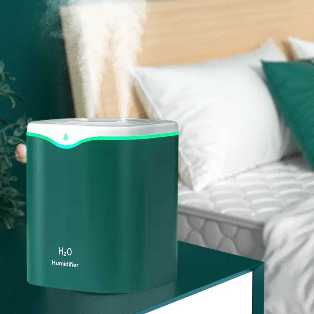 Dadiaei Cool & Warm Mist Humidifier for Bedroom, Large Room, Nursery & Plants, Top Fill Essential Oil Diffuser with Adjustable Mist, Auto Shut-Of 6583