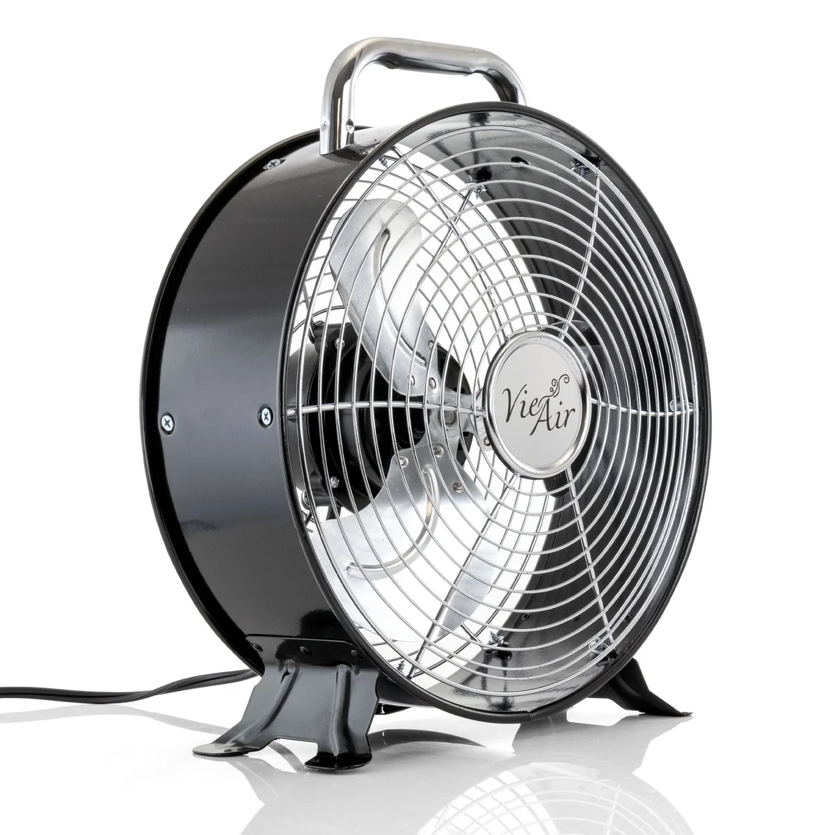 VieAir Vie Air VA-12DF 12 in. High Velocity Dual Speed Retro Metal Drum Fan 2183