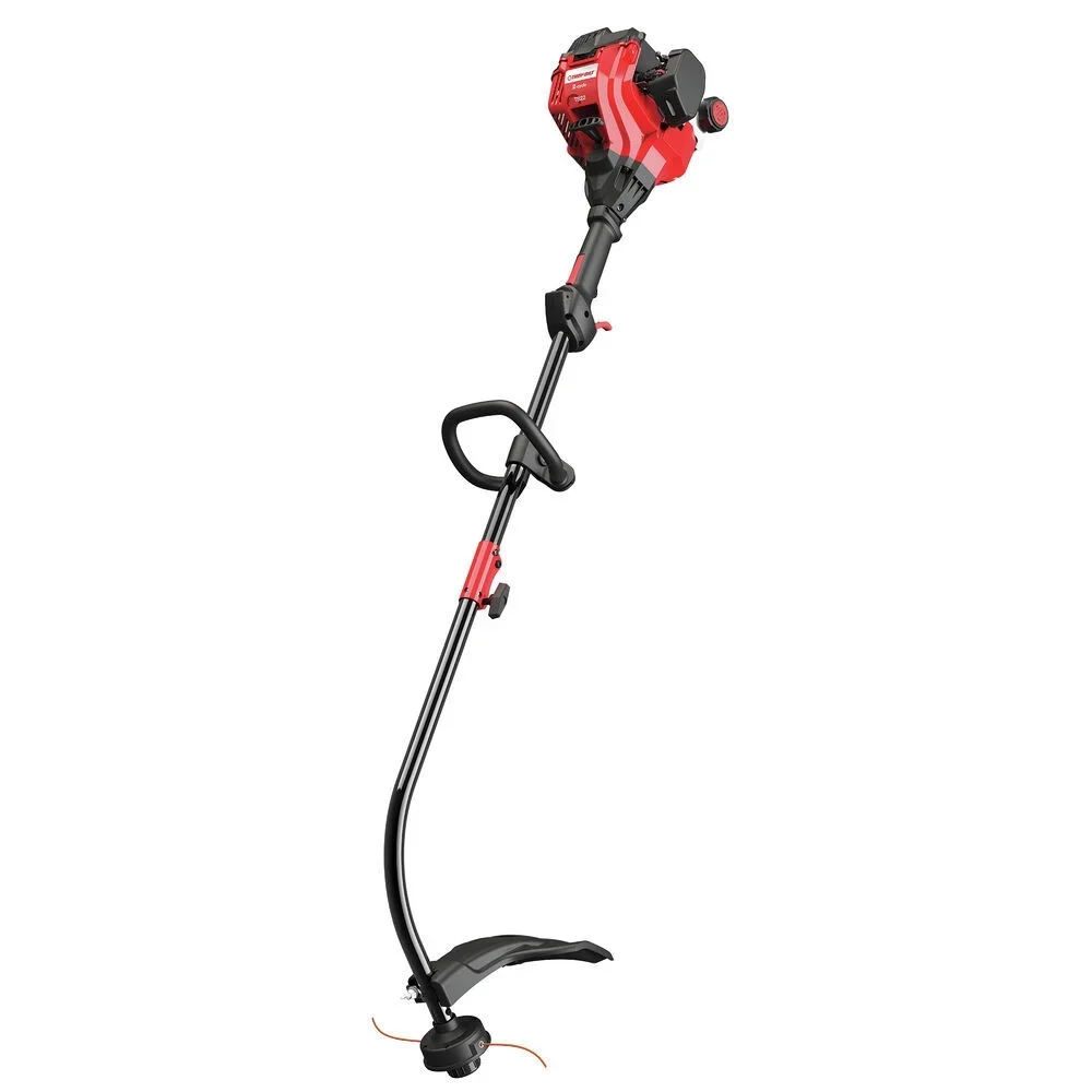 Troy-Bilt 17" 25cc 2-Cycle Curved Shaft Gas String Trimmer and Edger, TB22 7717