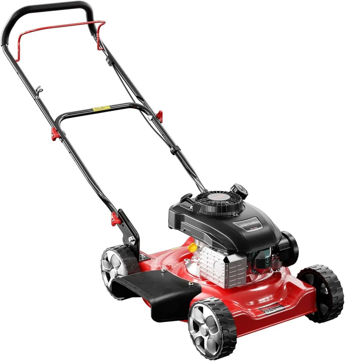Yotree 20" 144cc 4-Cycle Gas Walk Behind Lawn Mower, 3-Position Height Adjustment, 2-in-1, Black, Push 5327