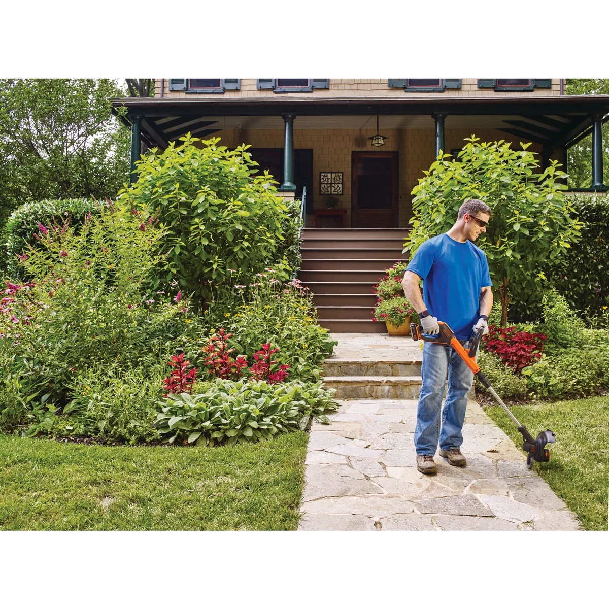 BLACK+DECKER 20V MAX Lithium-Ion 12 in. Cordless String Trimmer/Edger Kit (1.5 Ah) 3707